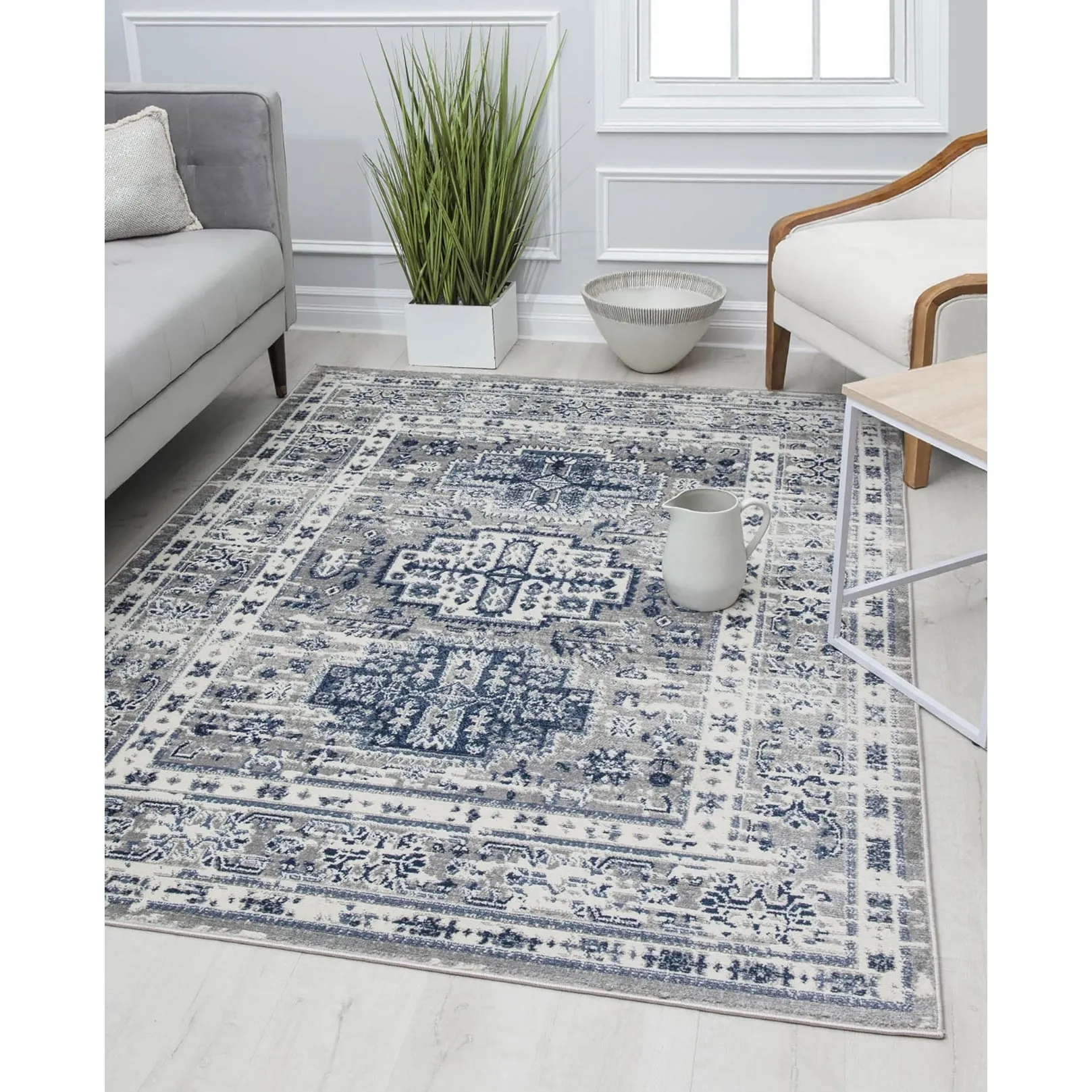 Rugs America Gallagher Collection Sundara Transitional Vintage Area Rug