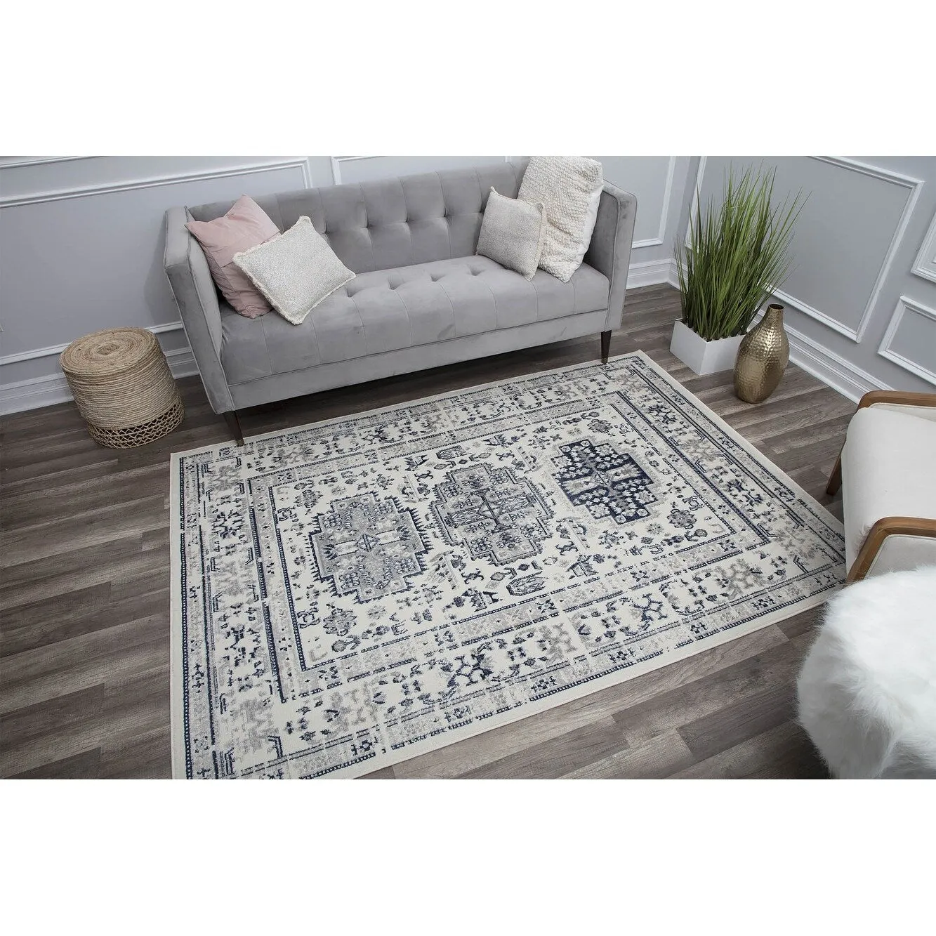 Rugs America Gallagher Collection Sundara Transitional Vintage Area Rug