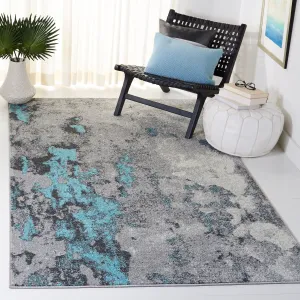 SAFAVIEH Adirondack Cordelia Abstract Glam Rug - Turquoise/Grey - 5' 1 x 7' 6
