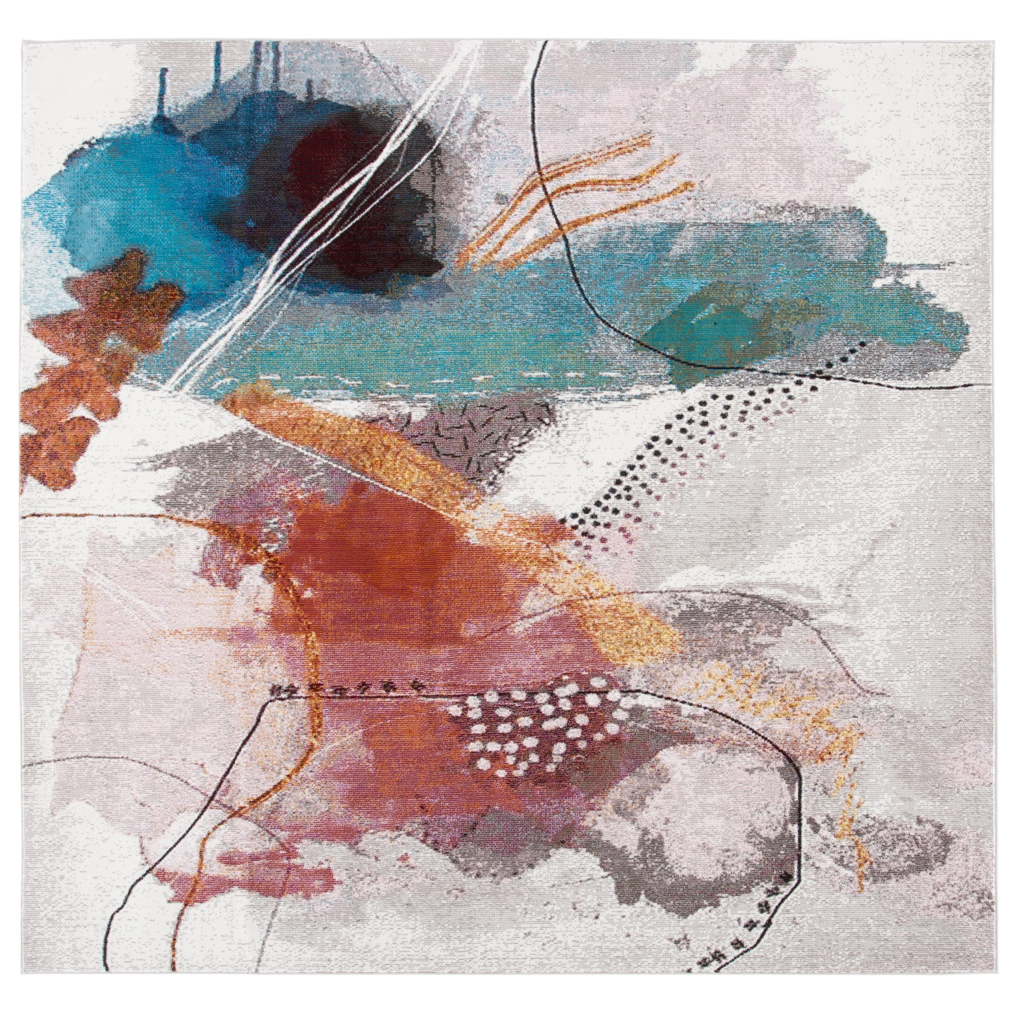 SAFAVIEH Aria Kiwako Modern Abstract Rug
