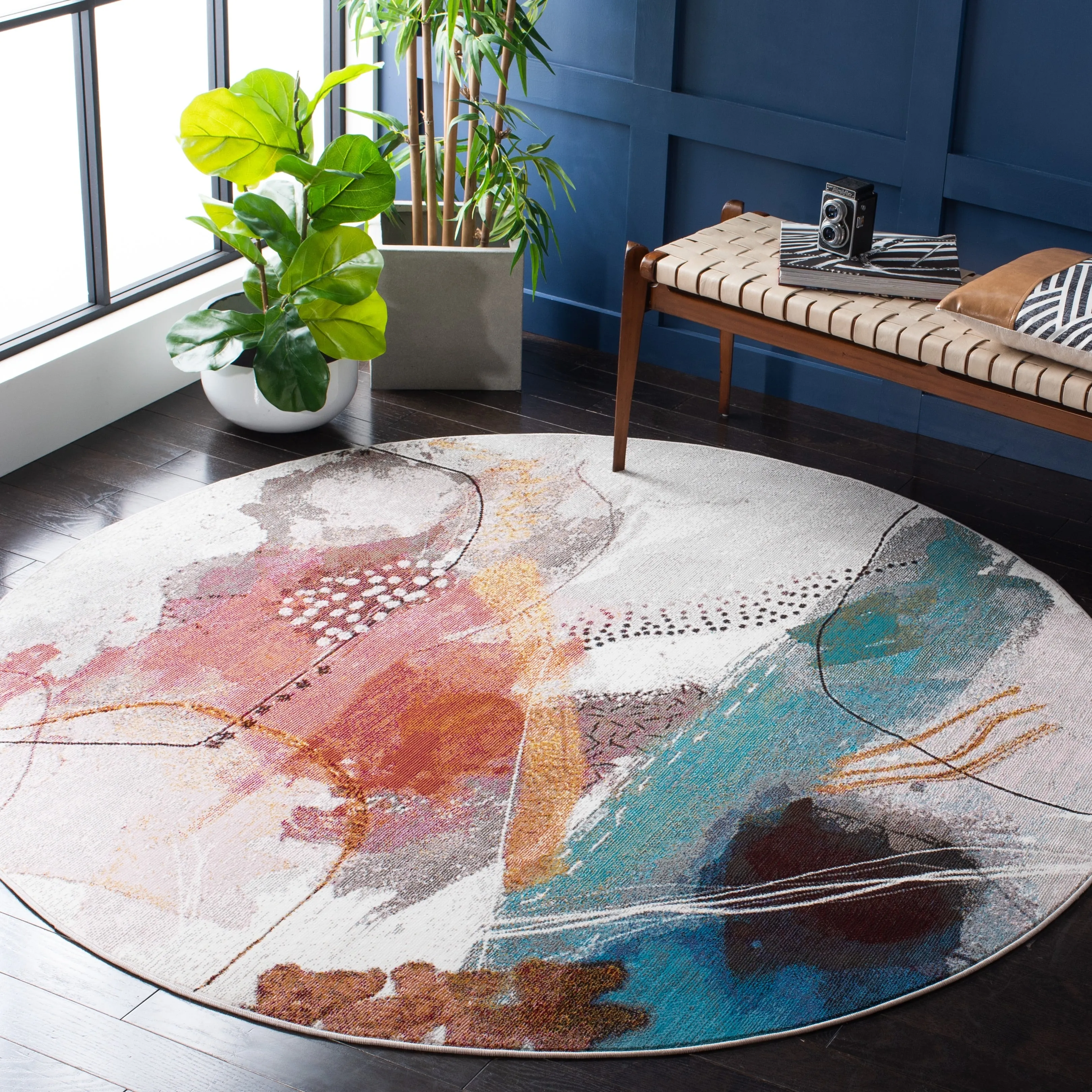 SAFAVIEH Aria Kiwako Modern Abstract Rug
