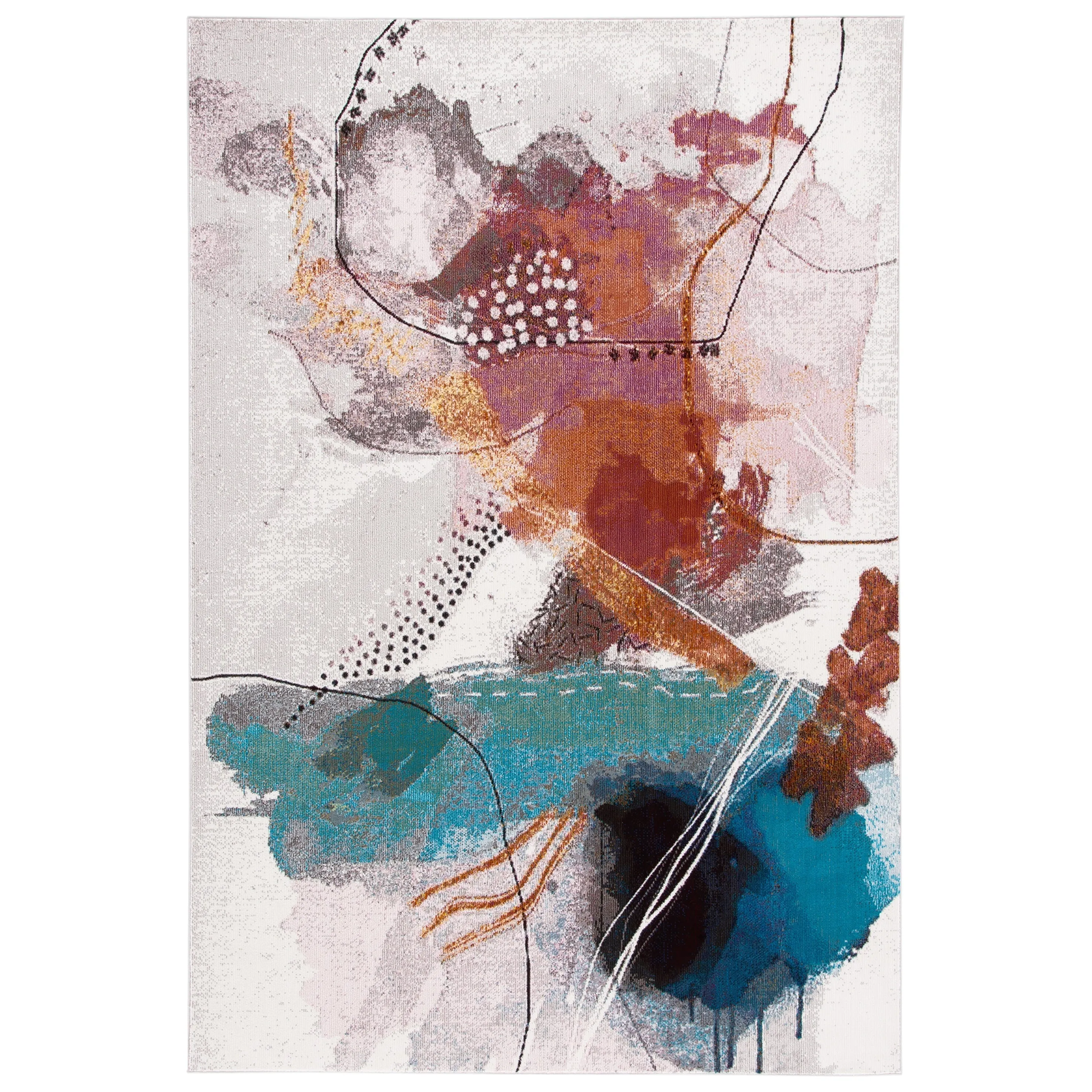 SAFAVIEH Aria Kiwako Modern Abstract Rug