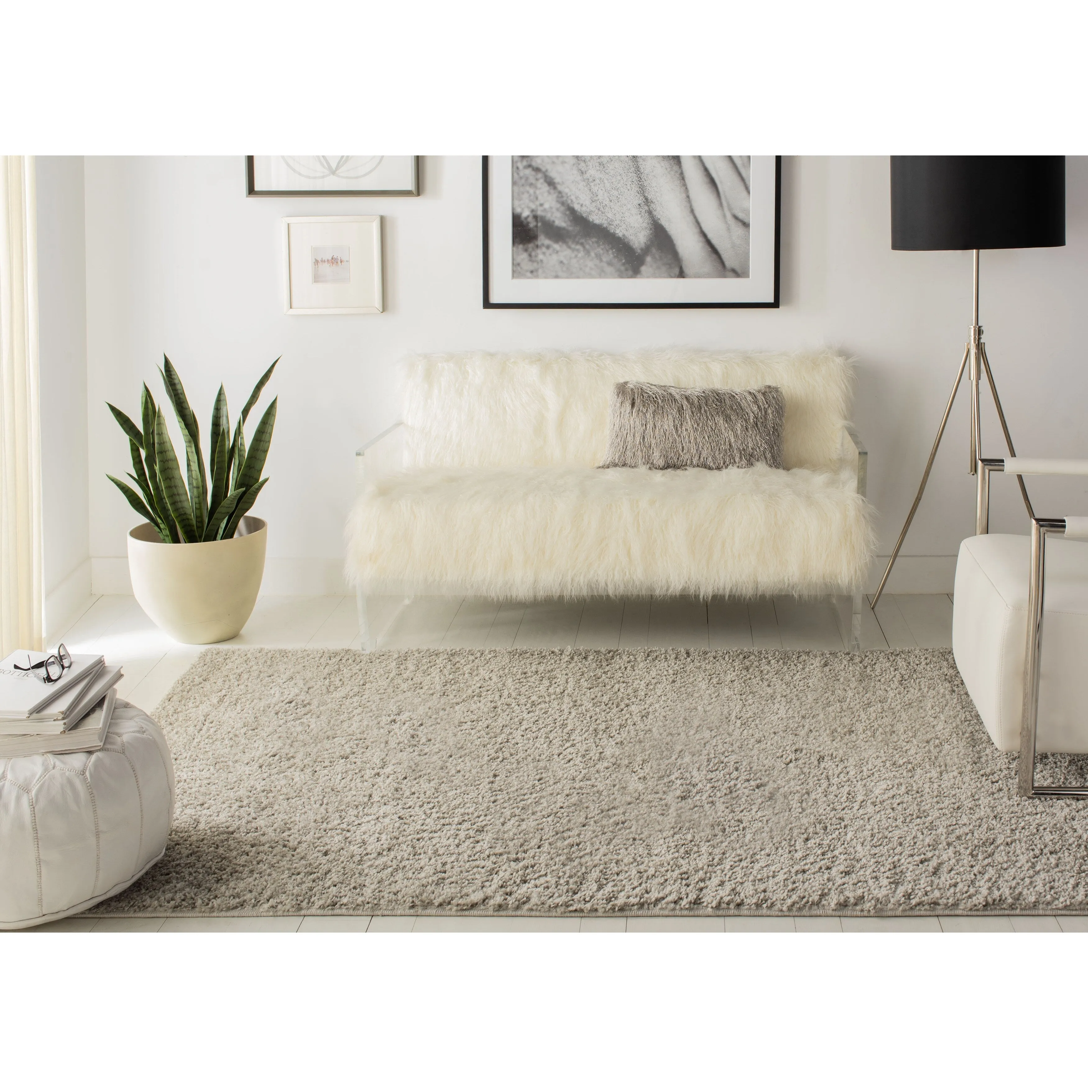 SAFAVIEH Arizona Shag Mechtilde 1.6-inch Thick Rug