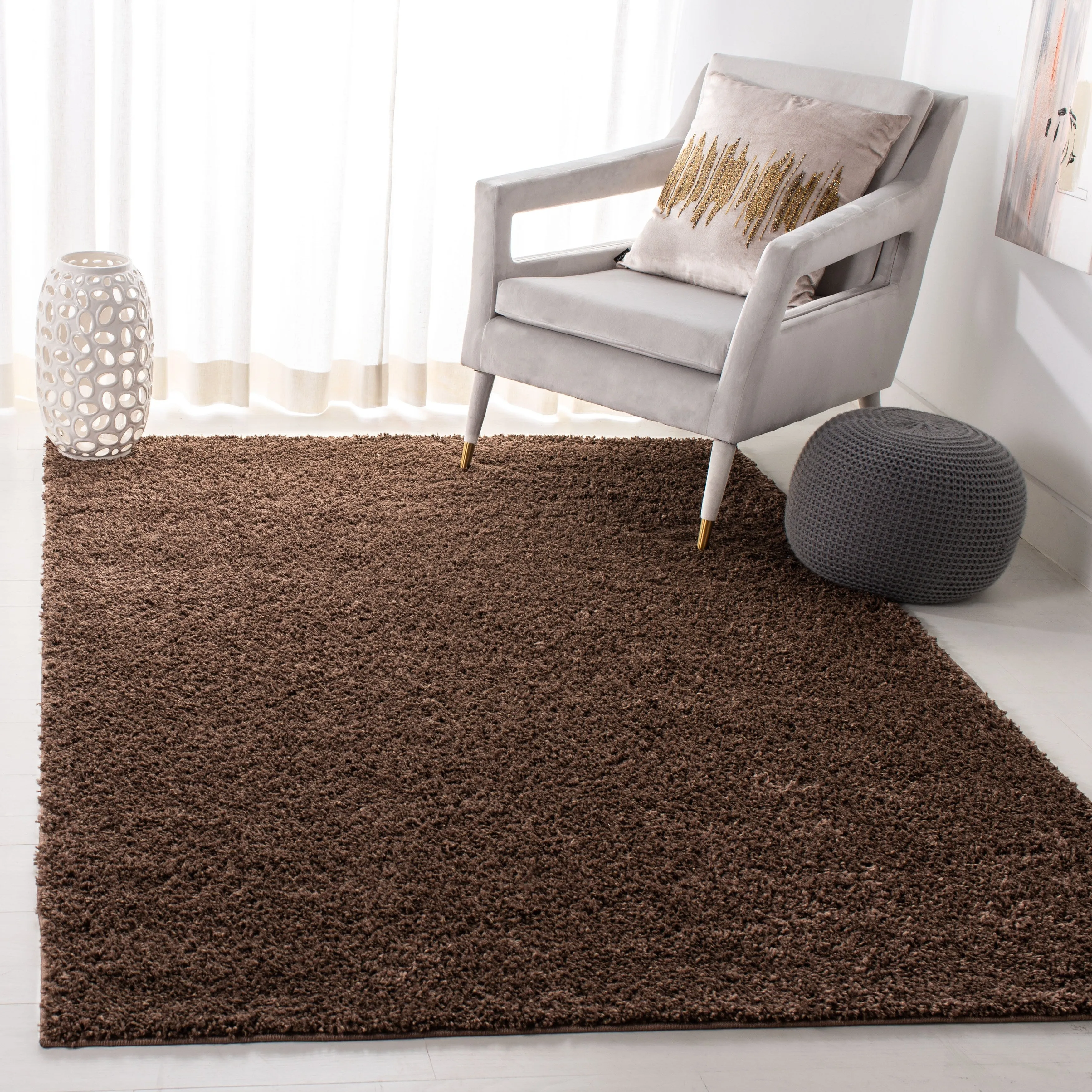 SAFAVIEH Arizona Shag Mechtilde 1.6-inch Thick Rug