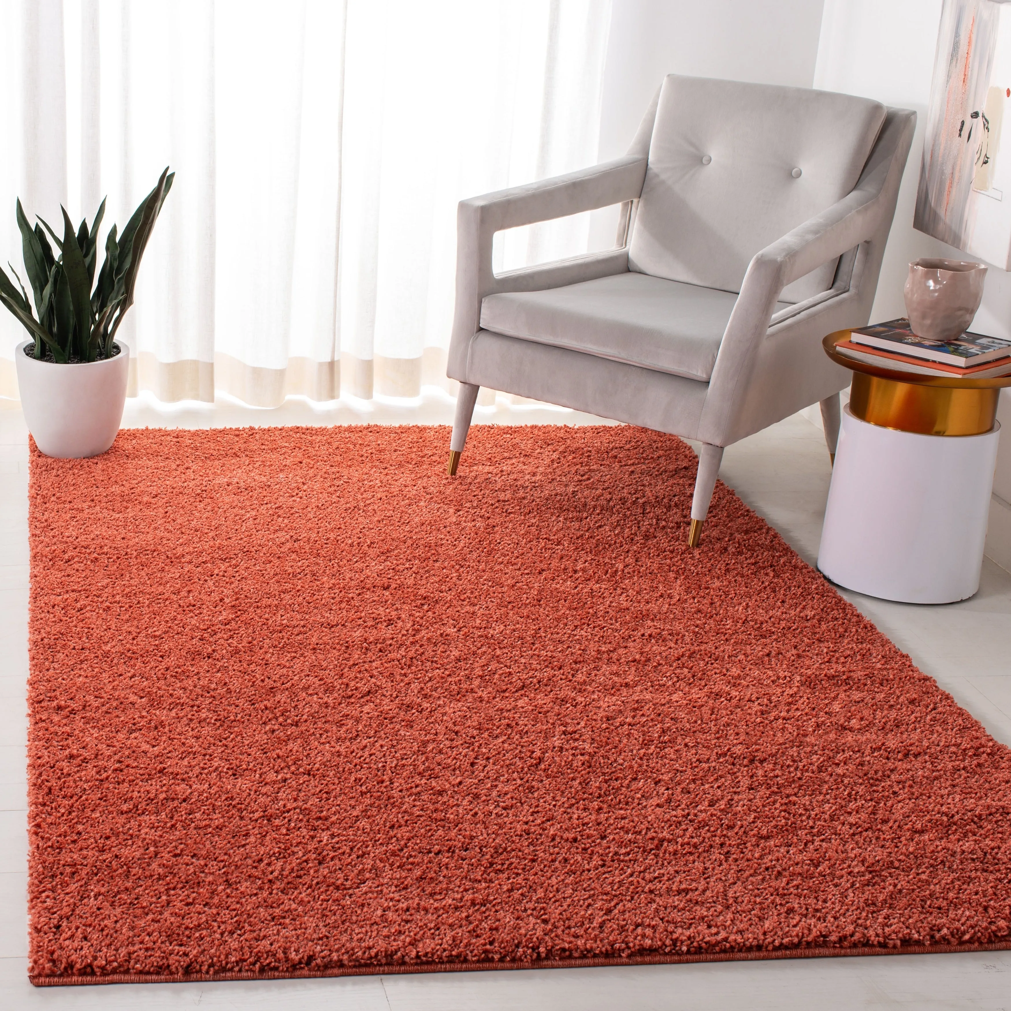 SAFAVIEH Arizona Shag Mechtilde 1.6-inch Thick Rug