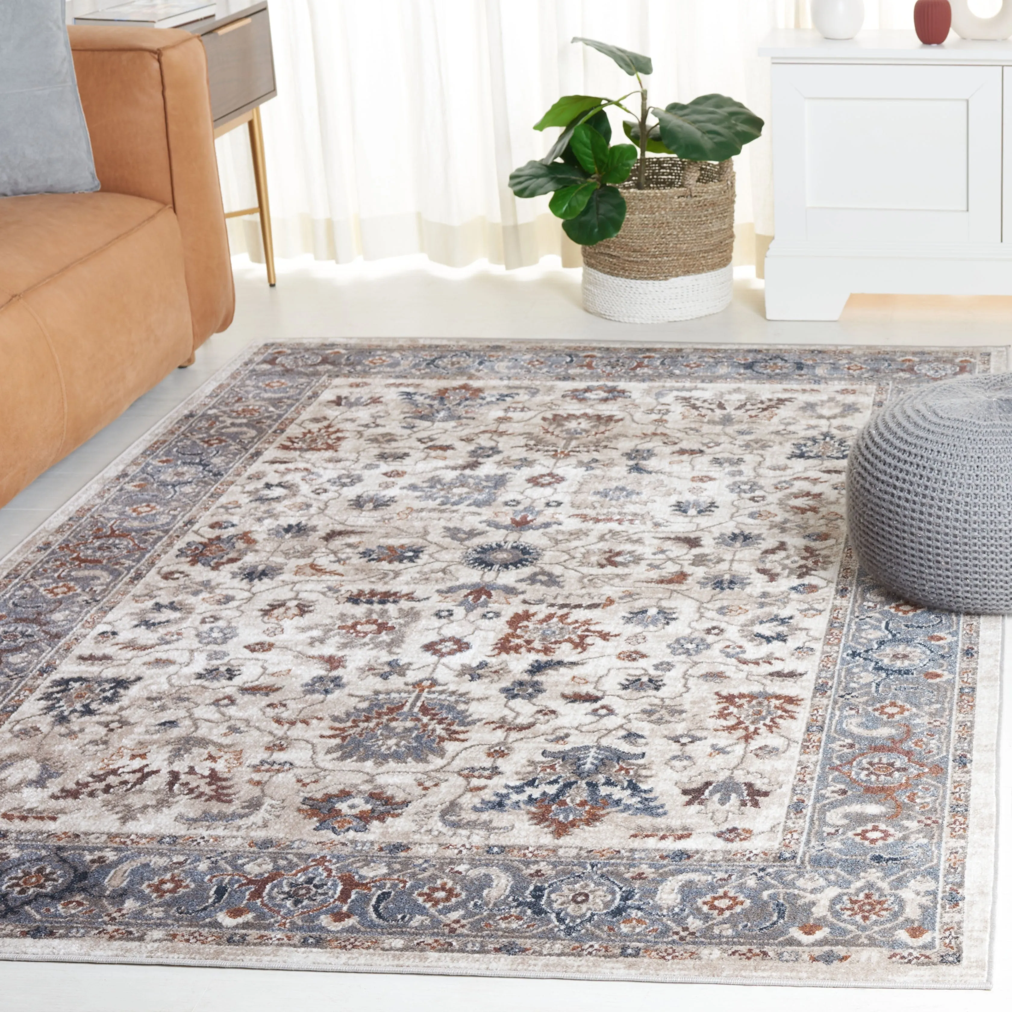 SAFAVIEH Bayside Machine Washable Boel Oriental Rug