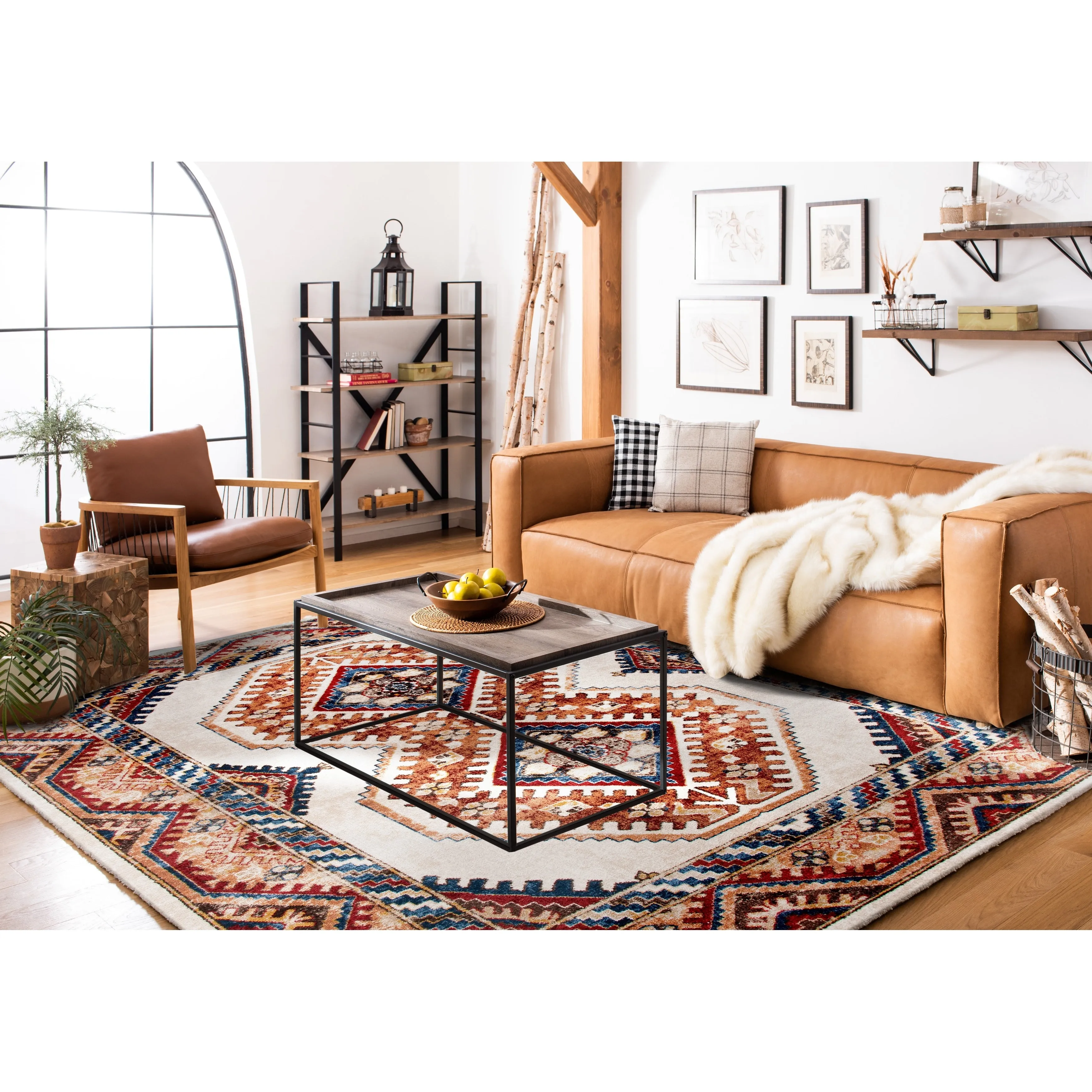 SAFAVIEH Bijar Corline Traditional Distressed Oriental Rug