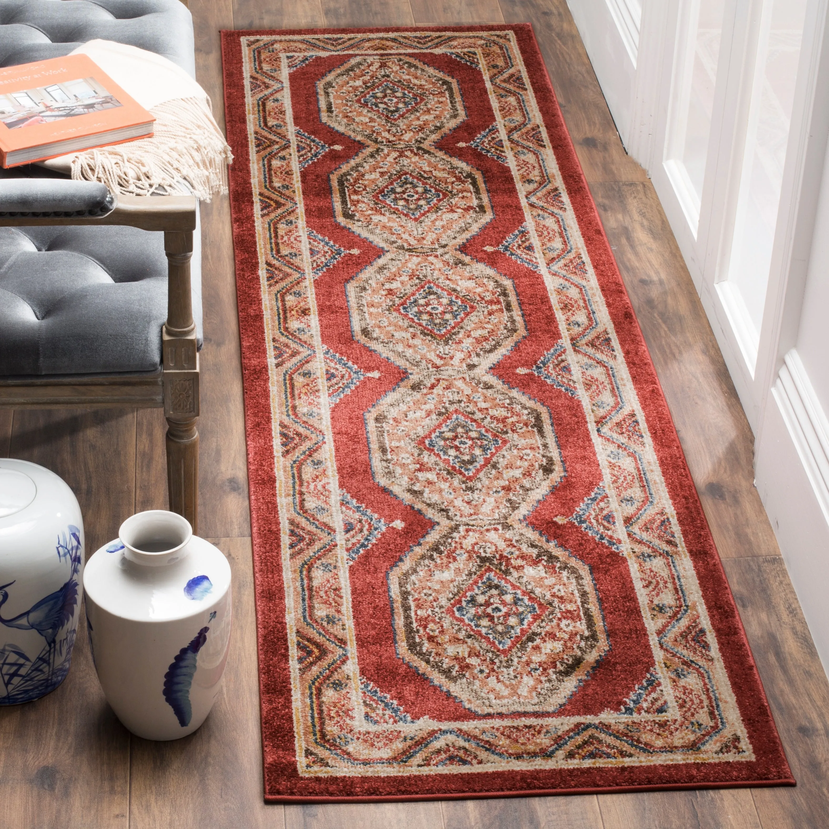 SAFAVIEH Bijar Corline Traditional Distressed Oriental Rug