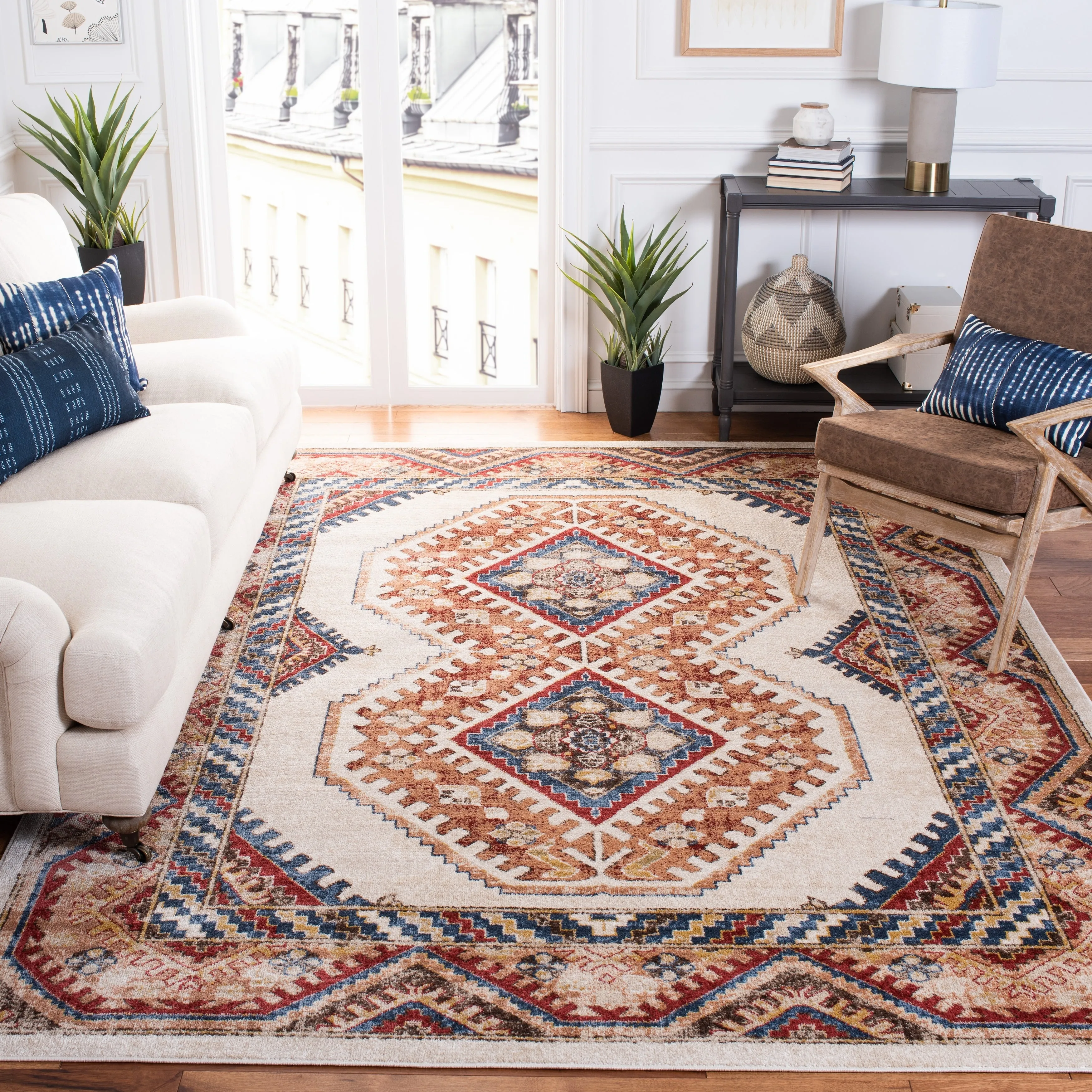 SAFAVIEH Bijar Corline Traditional Distressed Oriental Rug