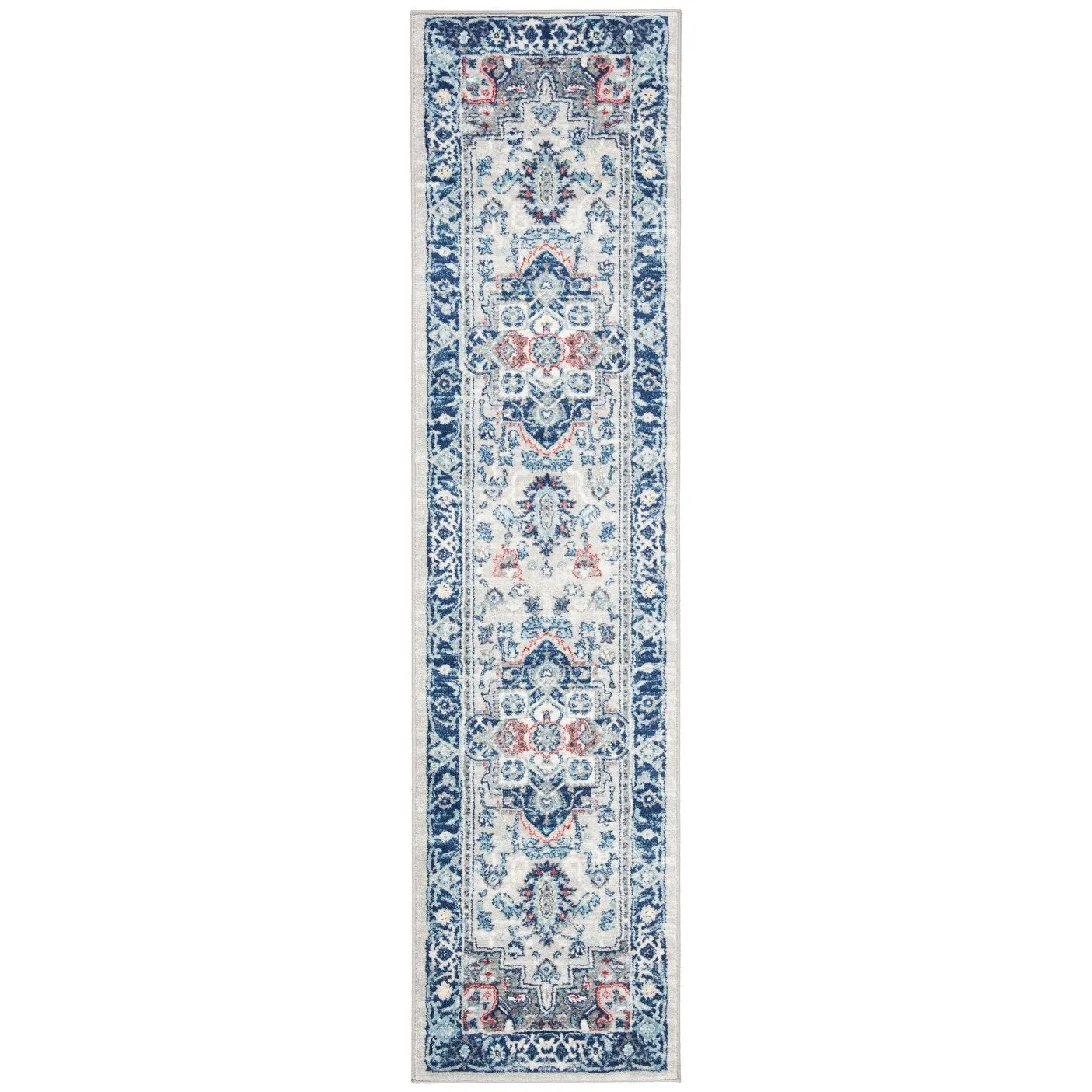 SAFAVIEH Brentwood Essie Traditional Light Grey / Blue Rug