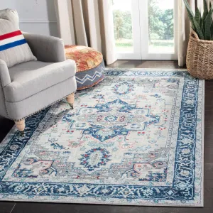 SAFAVIEH Brentwood Essie Traditional Light Grey / Blue Rug