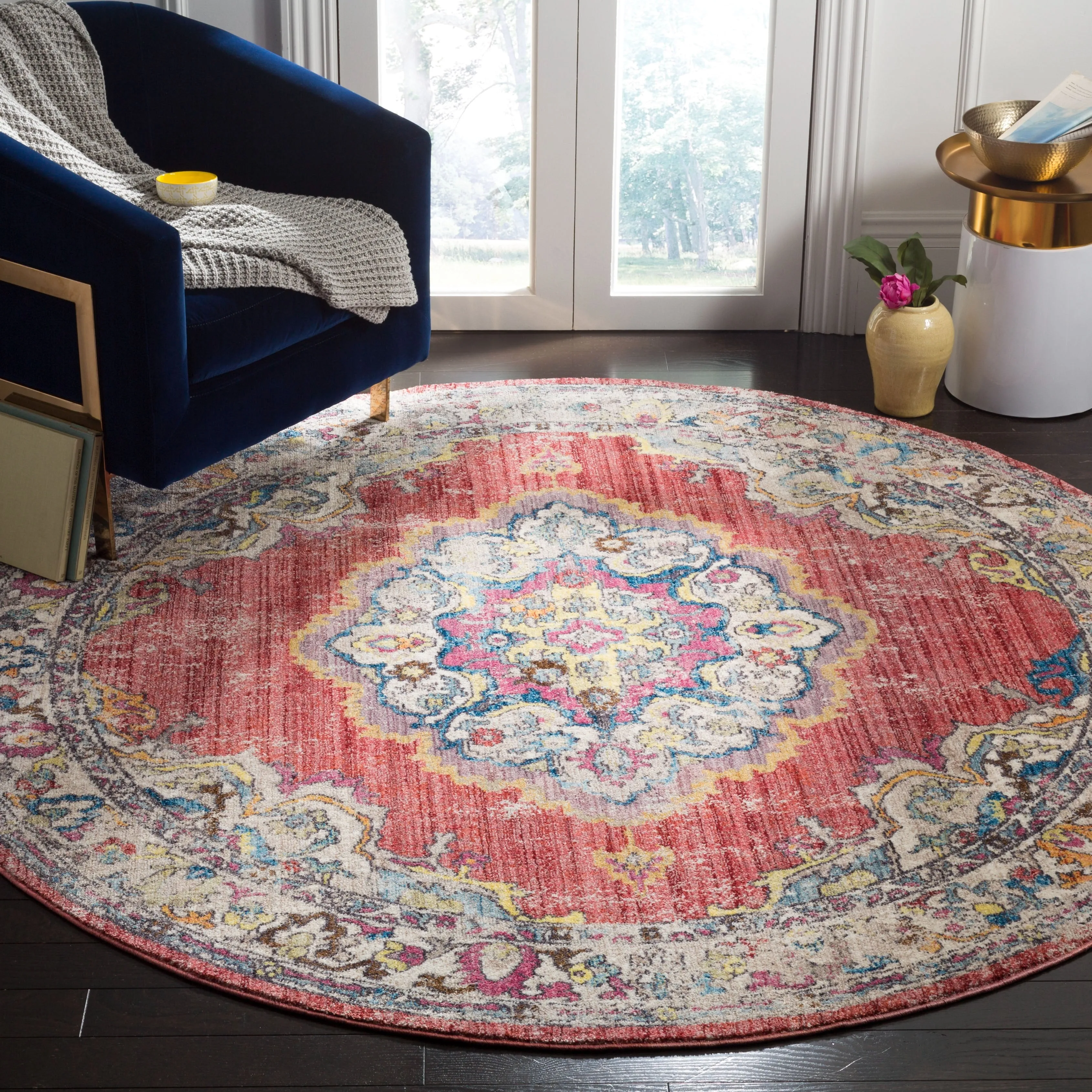 SAFAVIEH Bristol Janushka Vintage Boho Oriental Polyester Rug