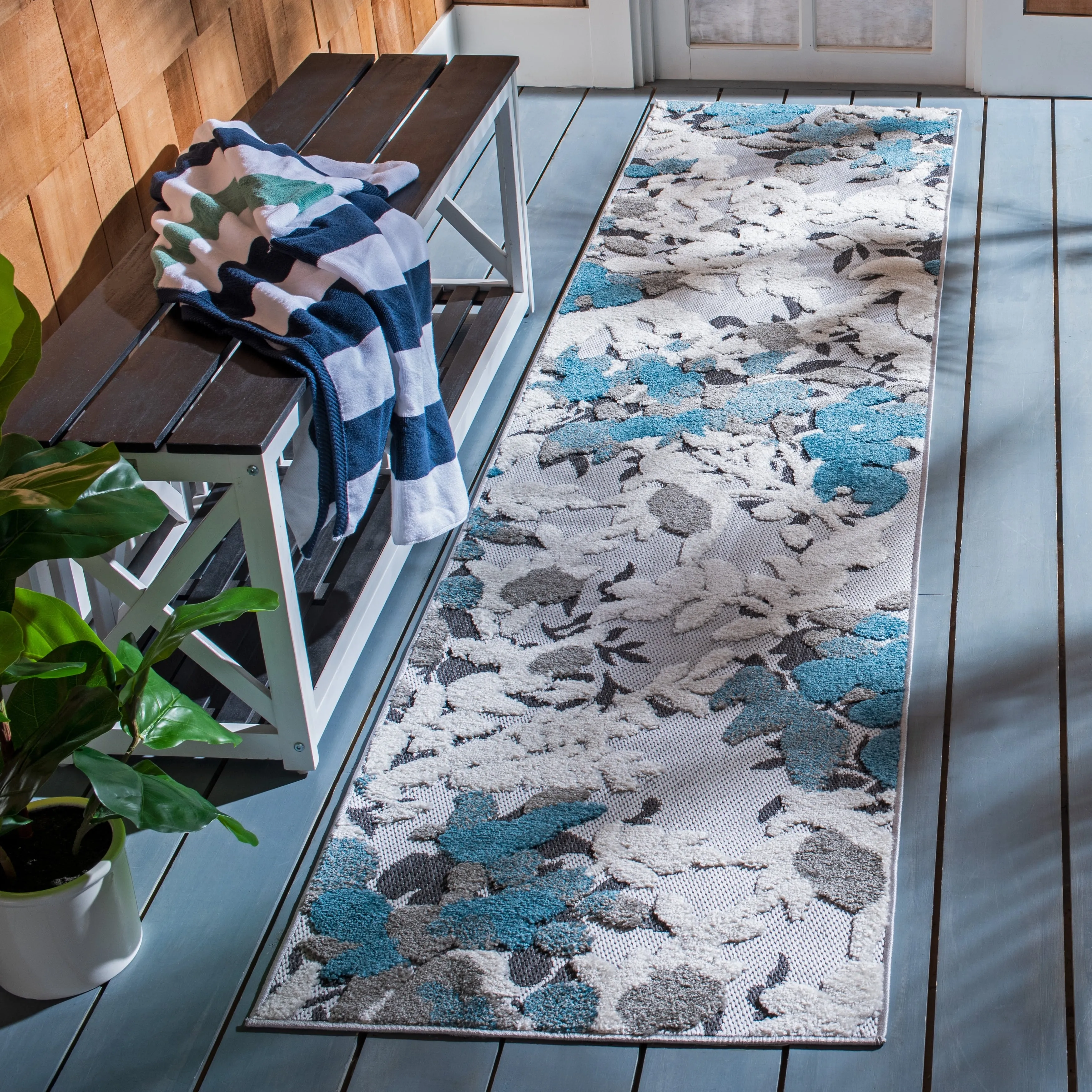 SAFAVIEH Cabana Eleri Indoor/ Outdoor Waterproof Patio Rug