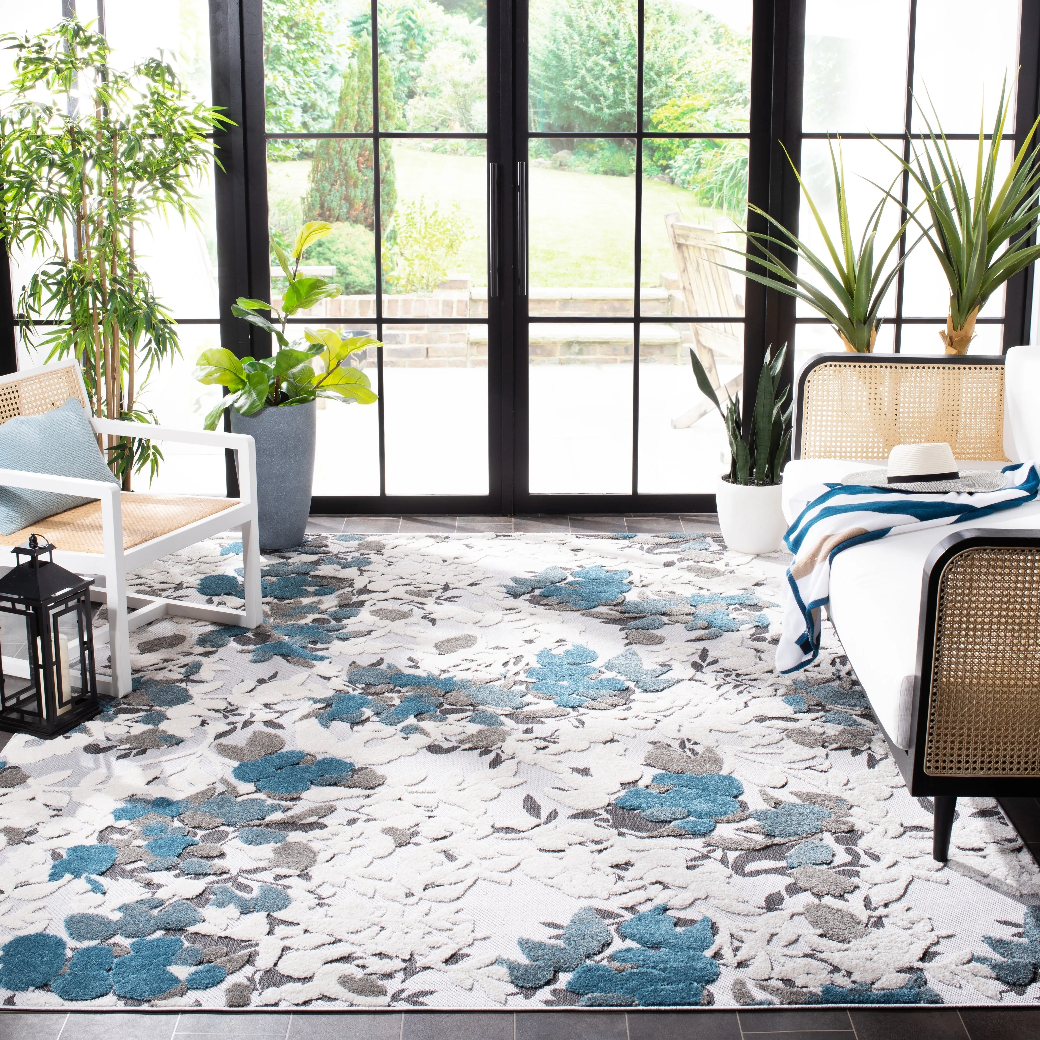 SAFAVIEH Cabana Eleri Indoor/ Outdoor Waterproof Patio Rug