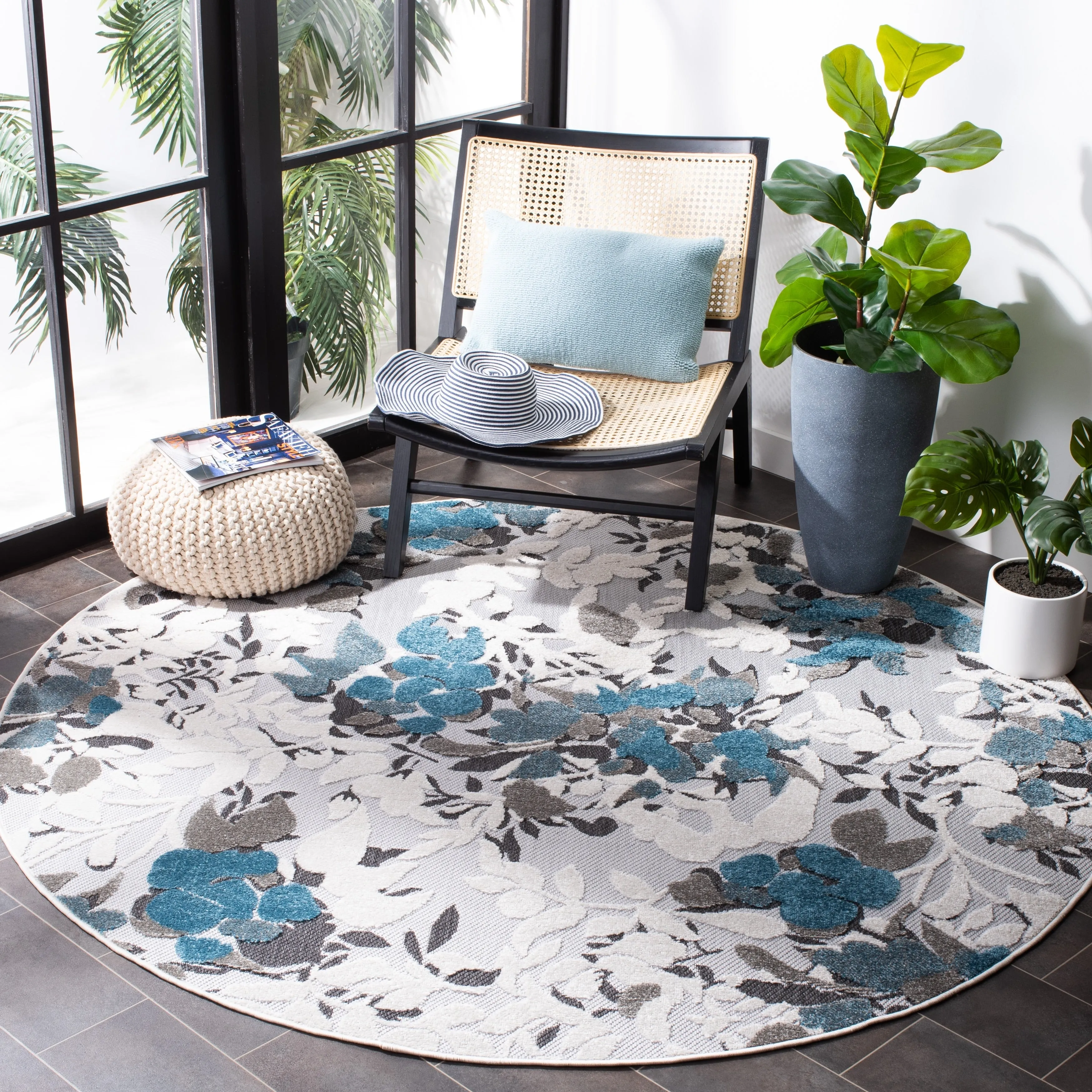 SAFAVIEH Cabana Eleri Indoor/ Outdoor Waterproof Patio Rug