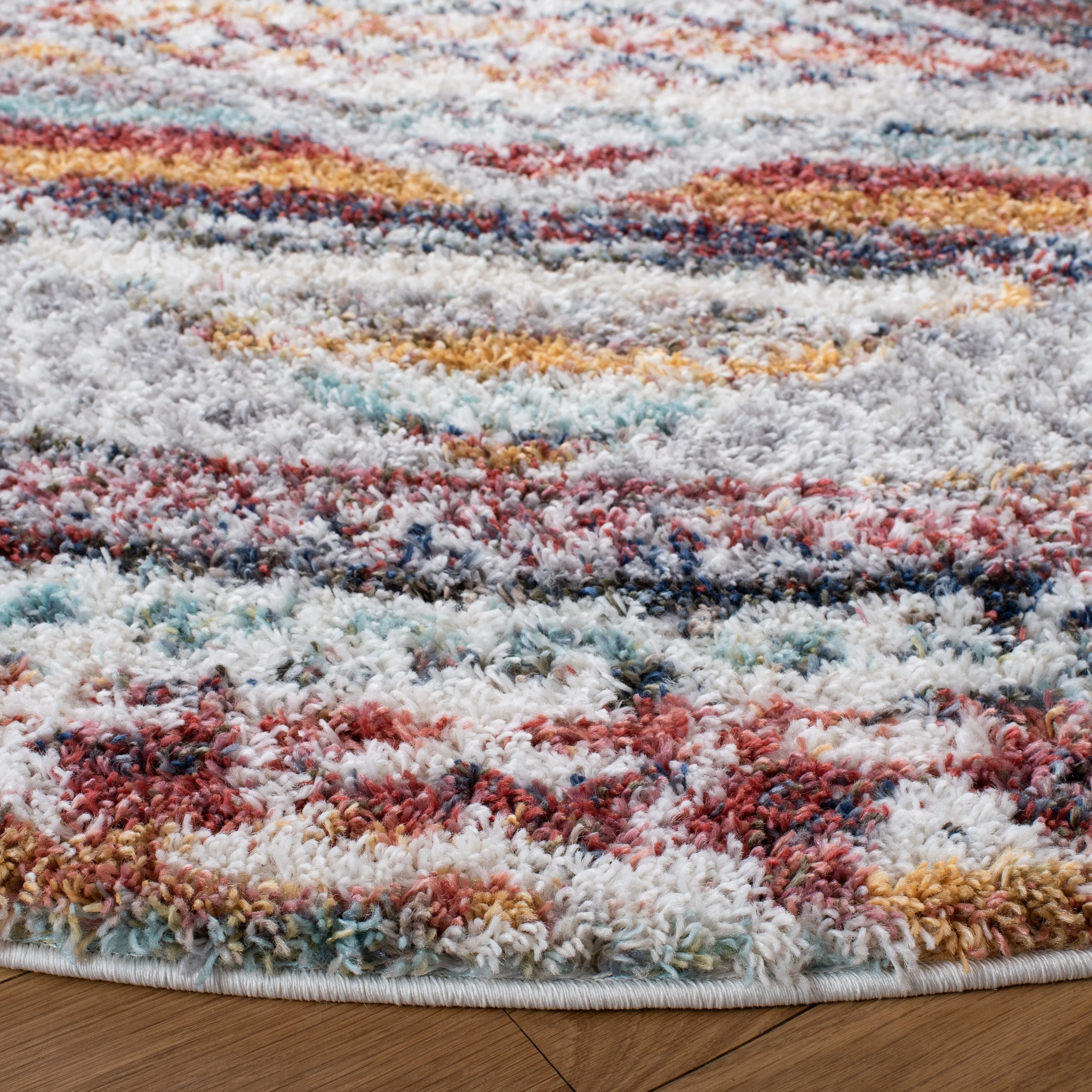 SAFAVIEH Calista Shag Jatta Abstract 1-inch Thick Rug