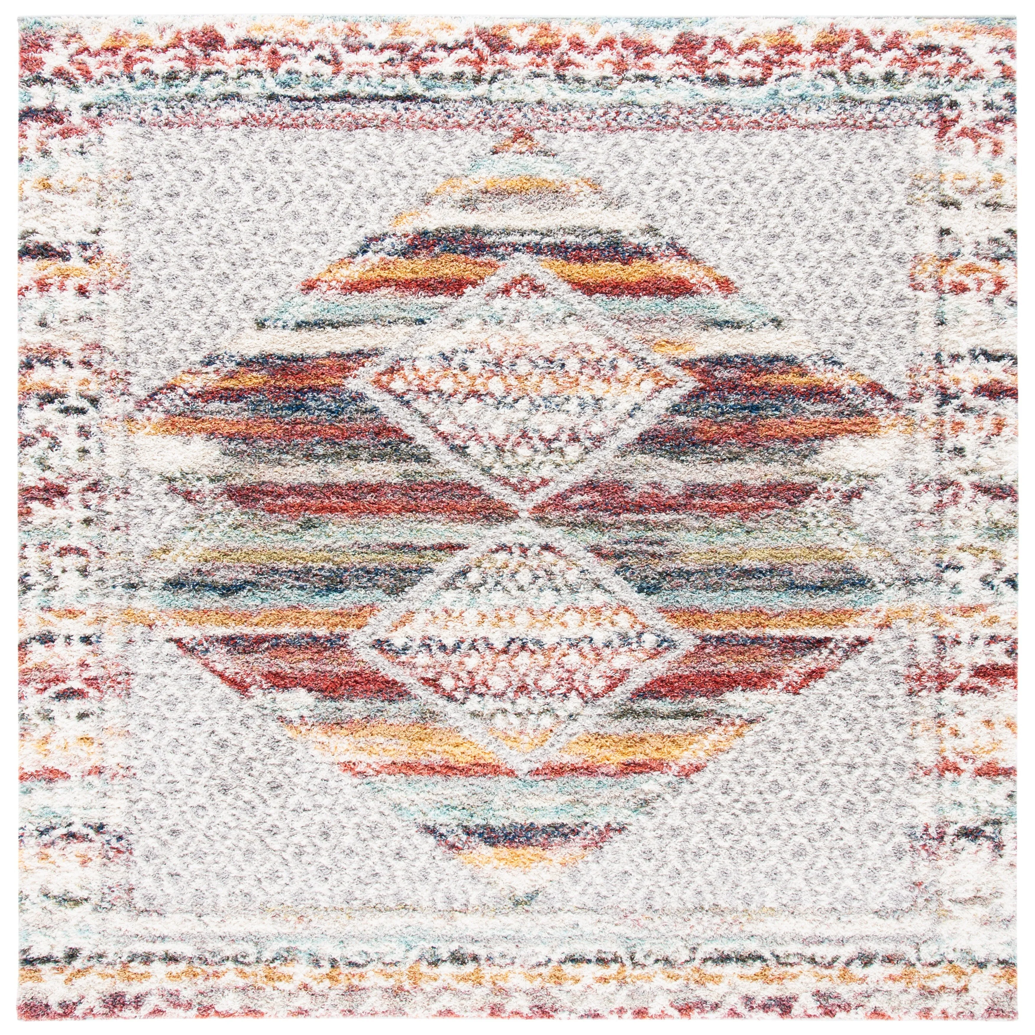 SAFAVIEH Calista Shag Jatta Abstract 1-inch Thick Rug