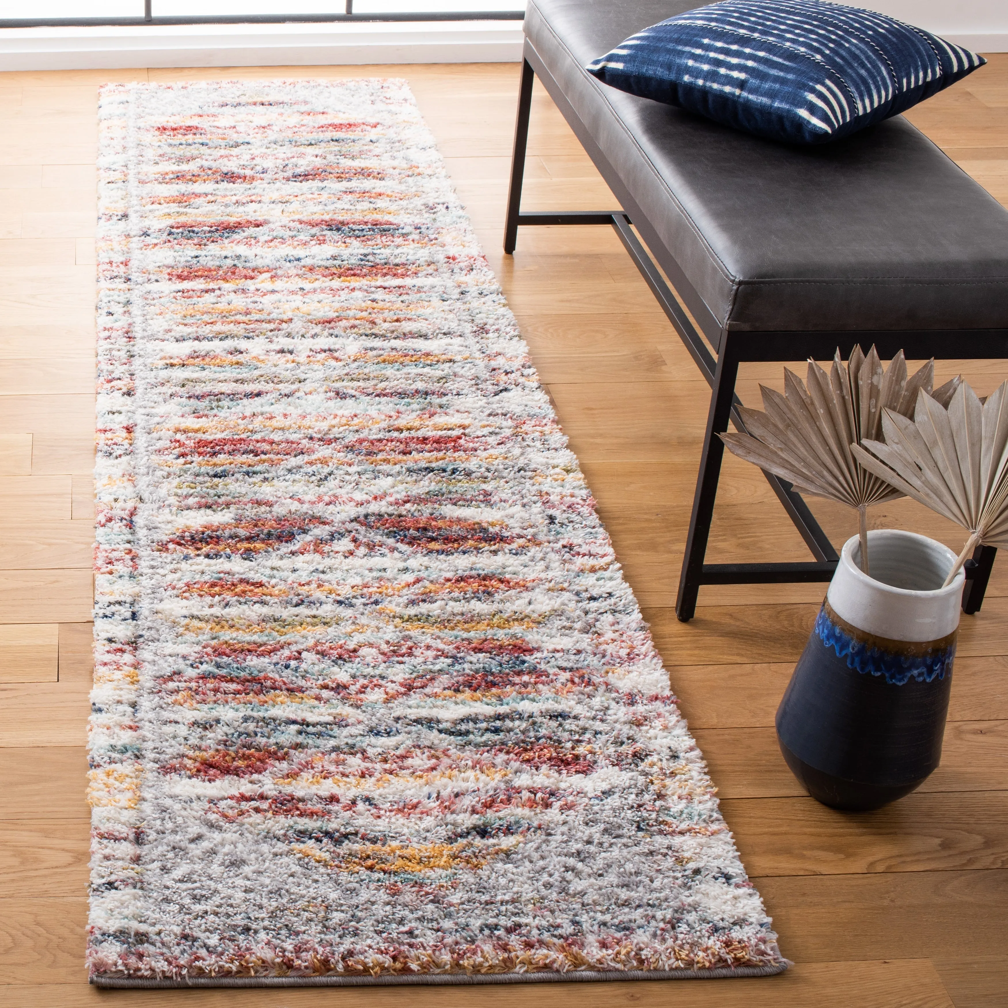 SAFAVIEH Calista Shag Jatta Abstract 1-inch Thick Rug