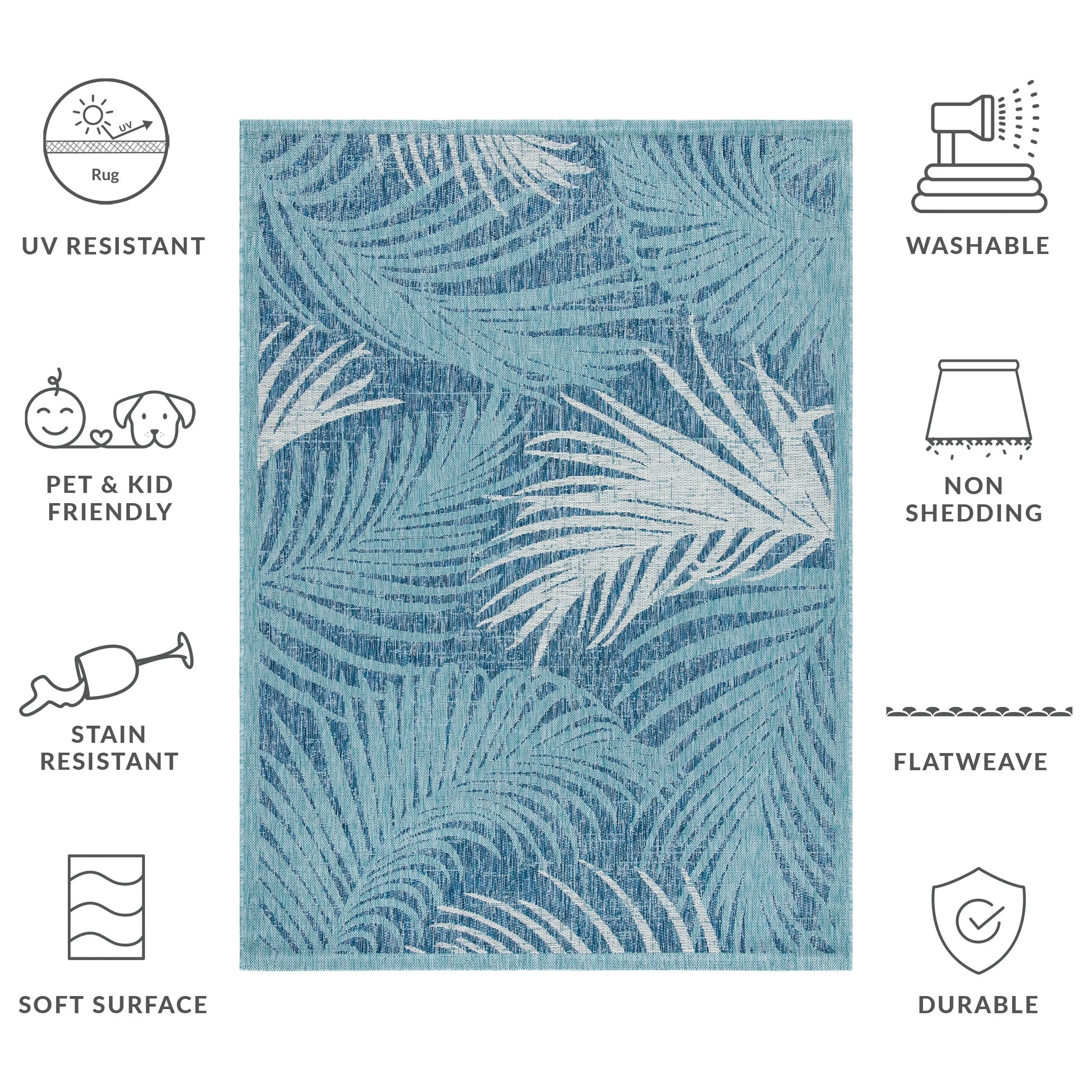 SAFAVIEH Courtyard Ellen Indoor/ Outdoor Waterproof Patio Backyard Rug