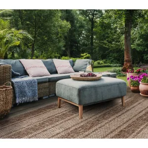 SAFAVIEH. Courtyard Marlotte Stripe Indoor/ Outdoor Waterproof Patio Backyard