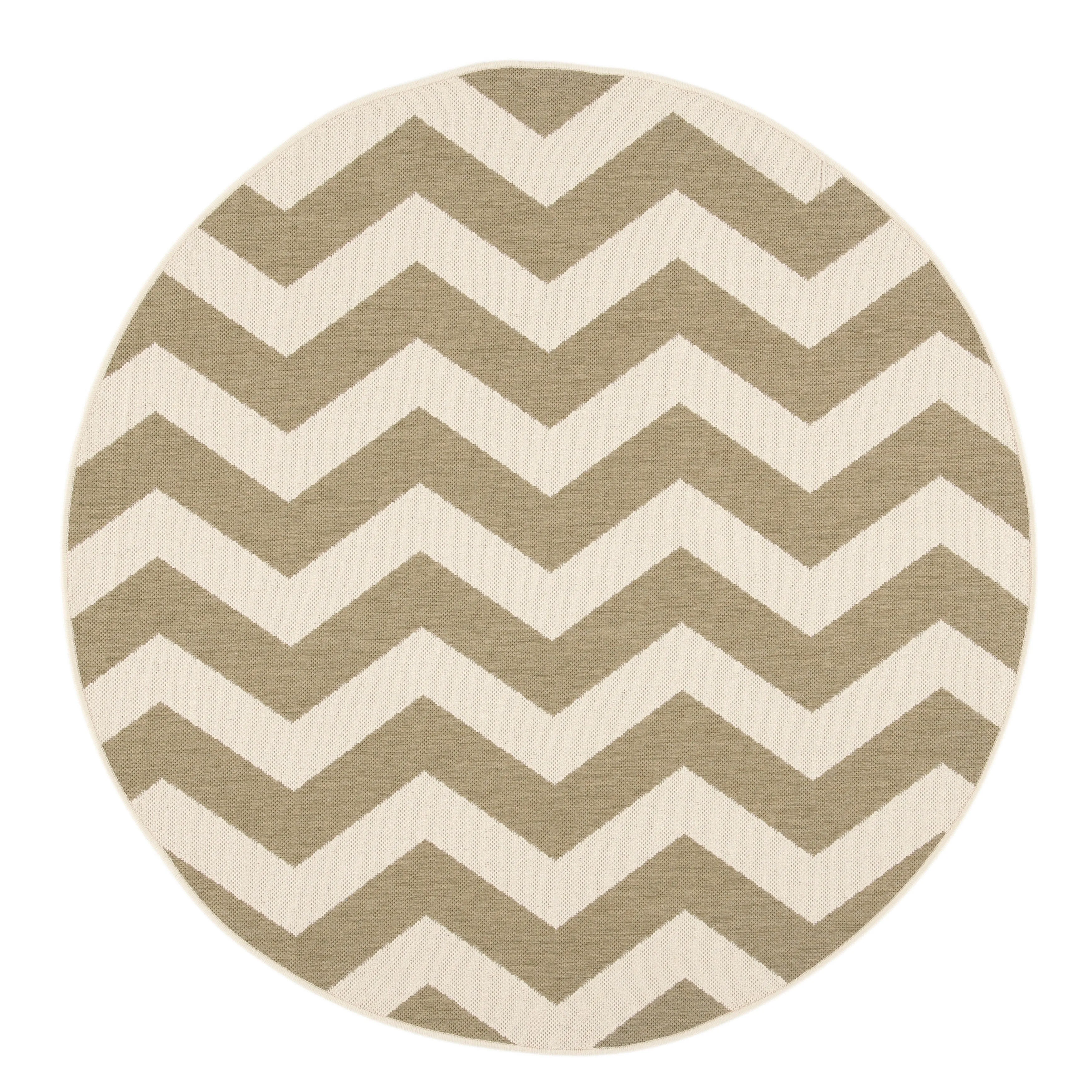 SAFAVIEH Courtyard Morganne Chevron Indoor/ Outdoor Waterproof Patio Backyard