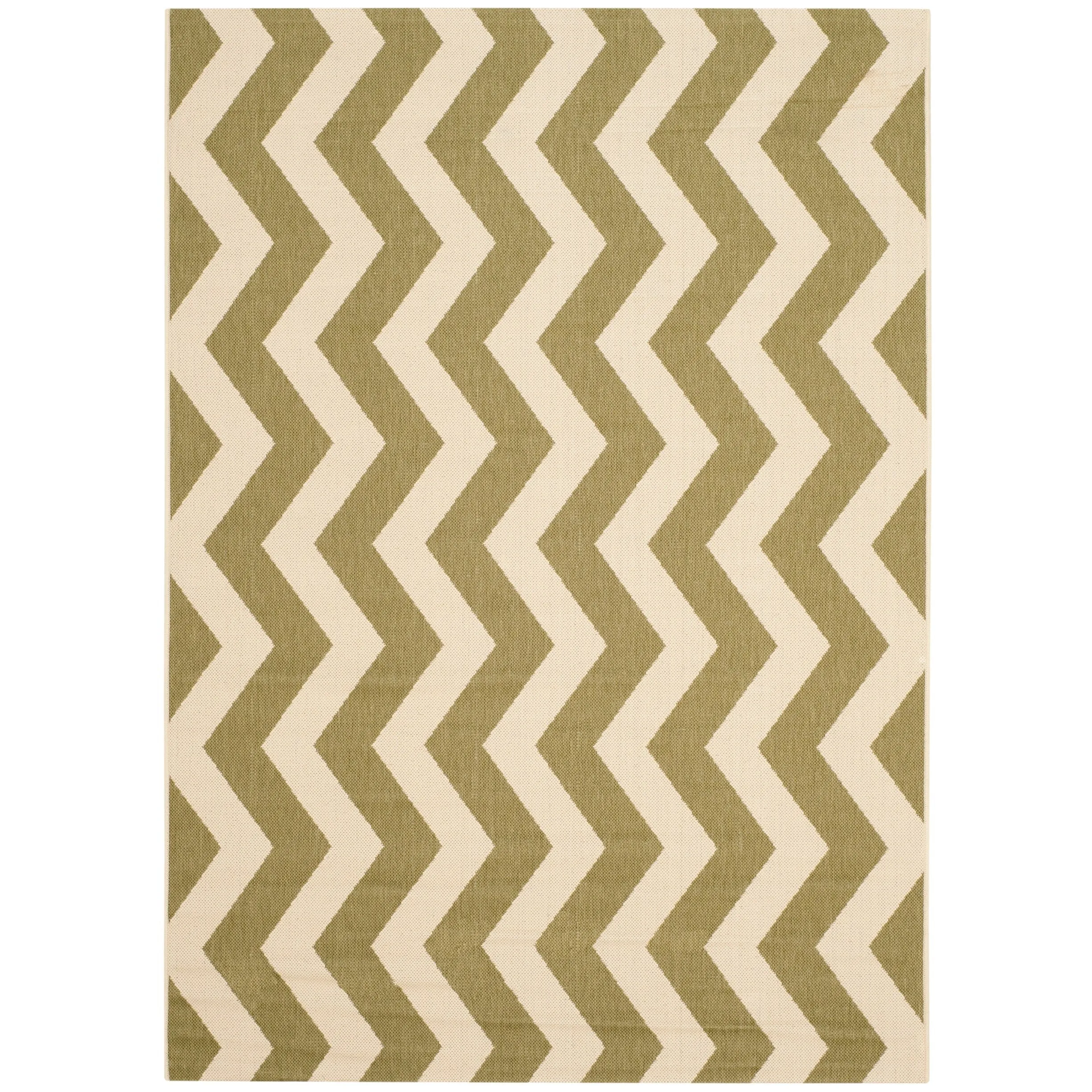 SAFAVIEH Courtyard Morganne Chevron Indoor/ Outdoor Waterproof Patio Backyard