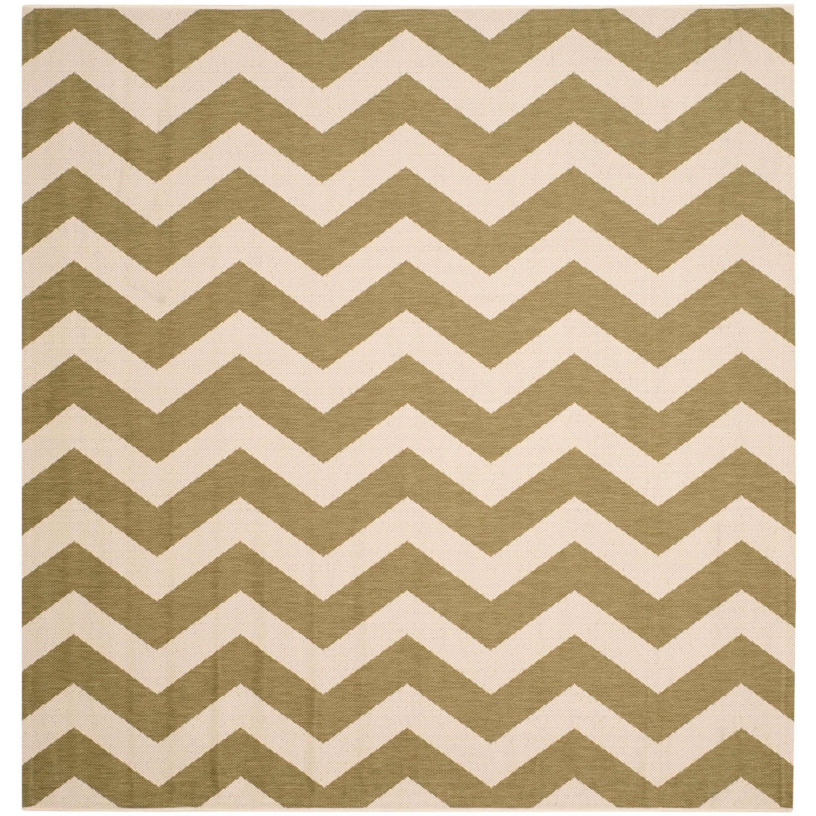 SAFAVIEH Courtyard Morganne Chevron Indoor/ Outdoor Waterproof Patio Backyard