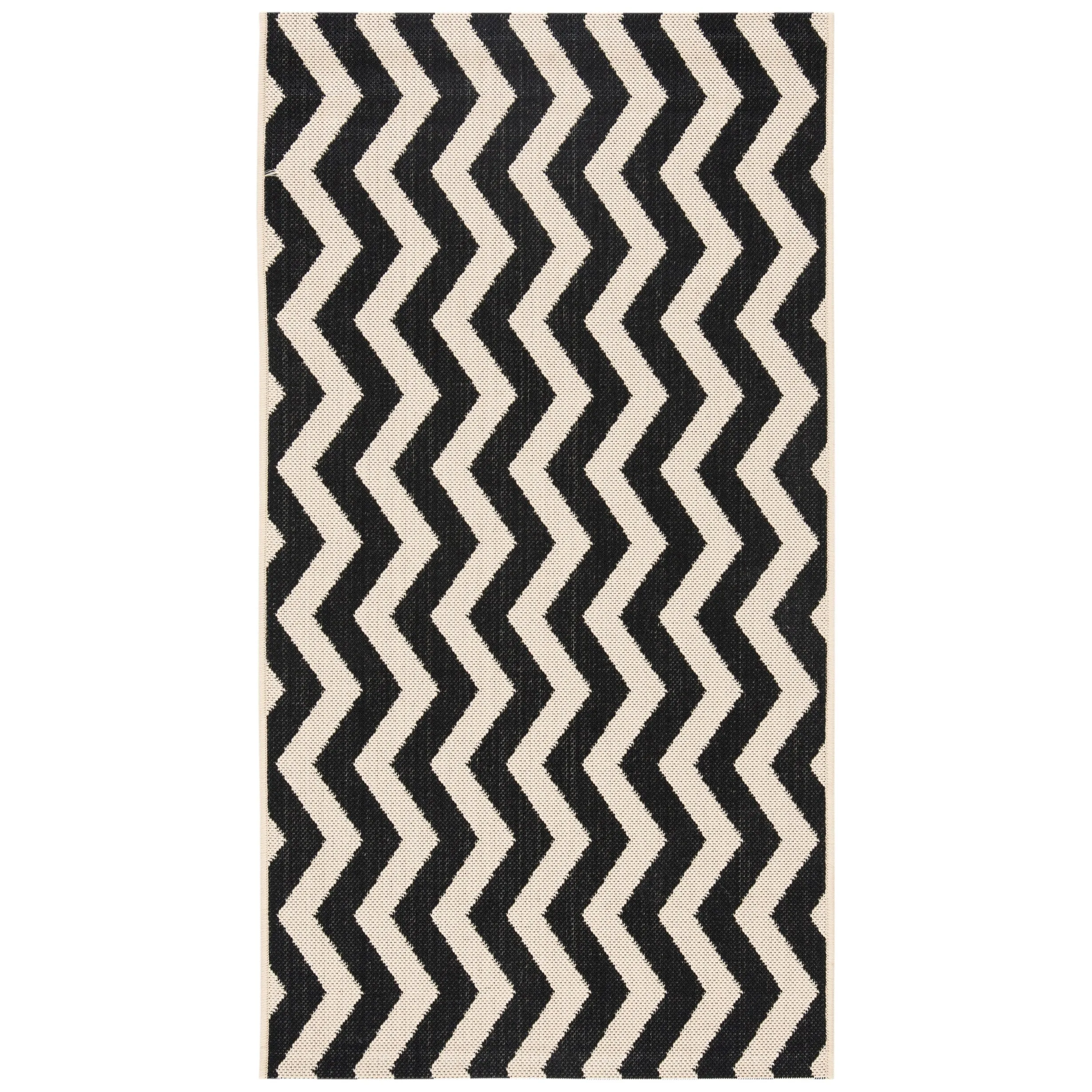 SAFAVIEH Courtyard Morganne Chevron Indoor/ Outdoor Waterproof Patio Backyard