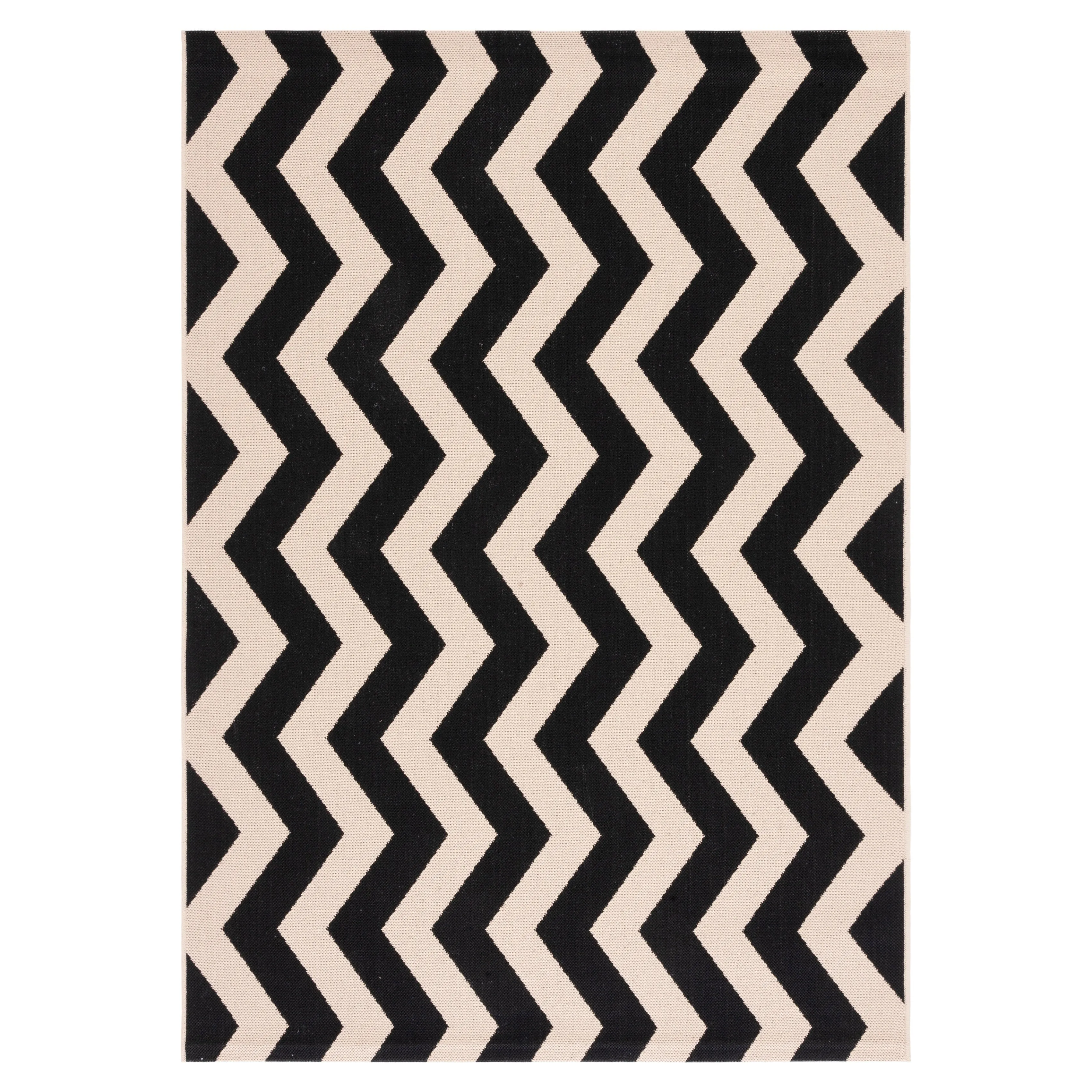 SAFAVIEH Courtyard Morganne Chevron Indoor/ Outdoor Waterproof Patio Backyard