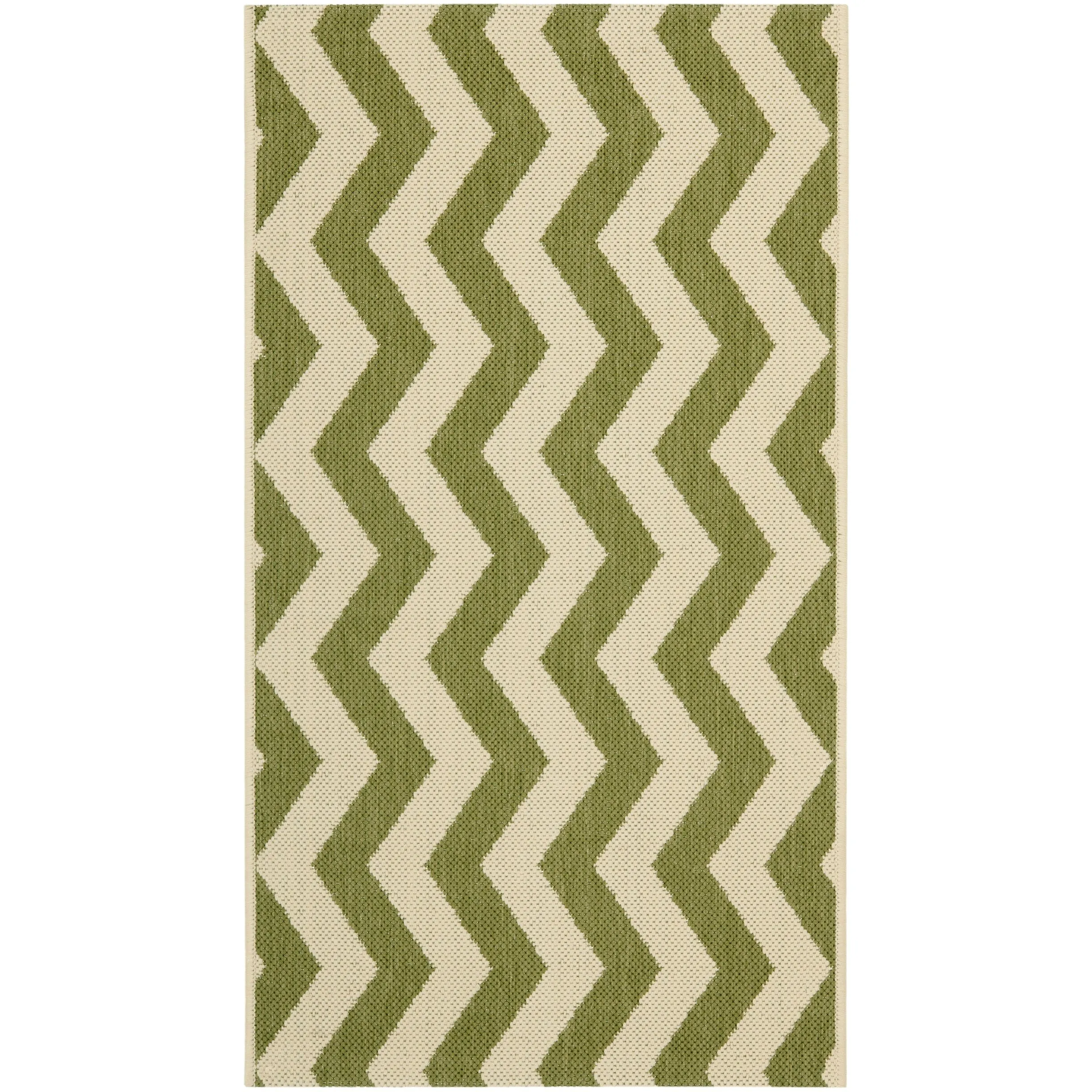SAFAVIEH Courtyard Morganne Chevron Indoor/ Outdoor Waterproof Patio Backyard