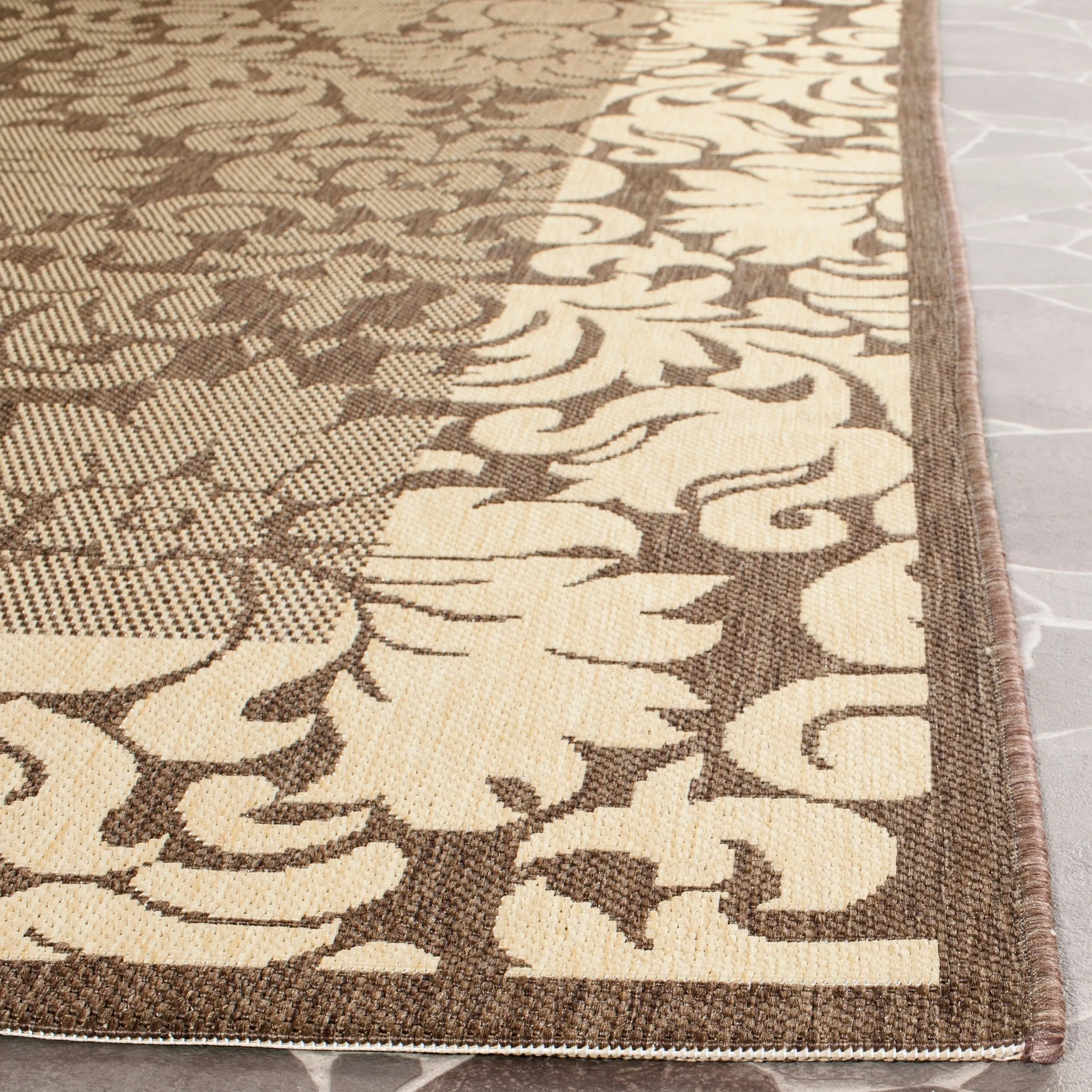 SAFAVIEH Courtyard Peggie Indoor/ Outdoor Patio Backyard Rug