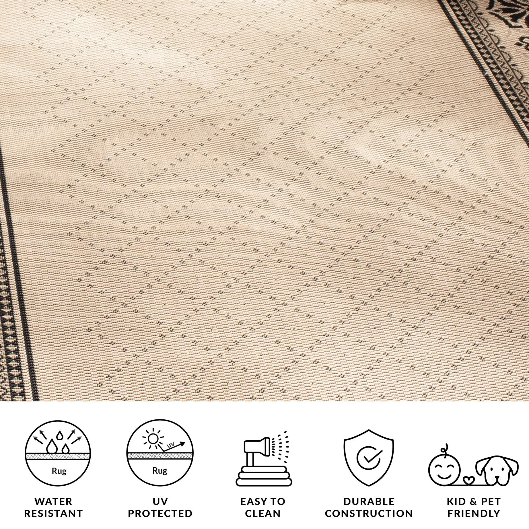 SAFAVIEH. Courtyard Pina Indoor/ Outdoor Waterproof Patio Backyard Rug