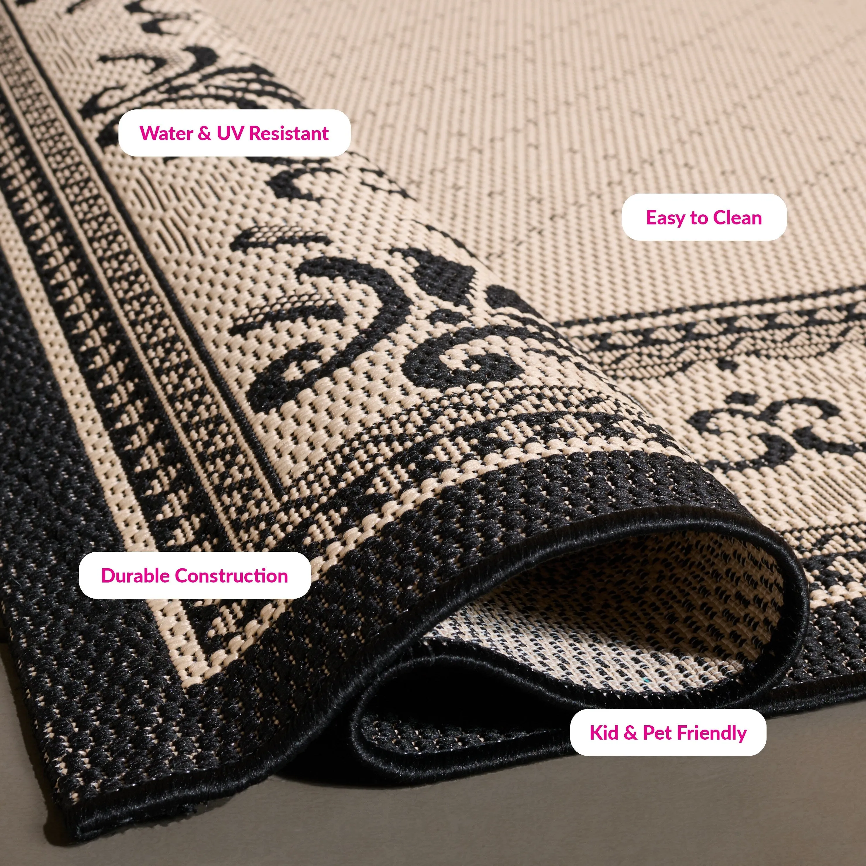 SAFAVIEH. Courtyard Pina Indoor/ Outdoor Waterproof Patio Backyard Rug