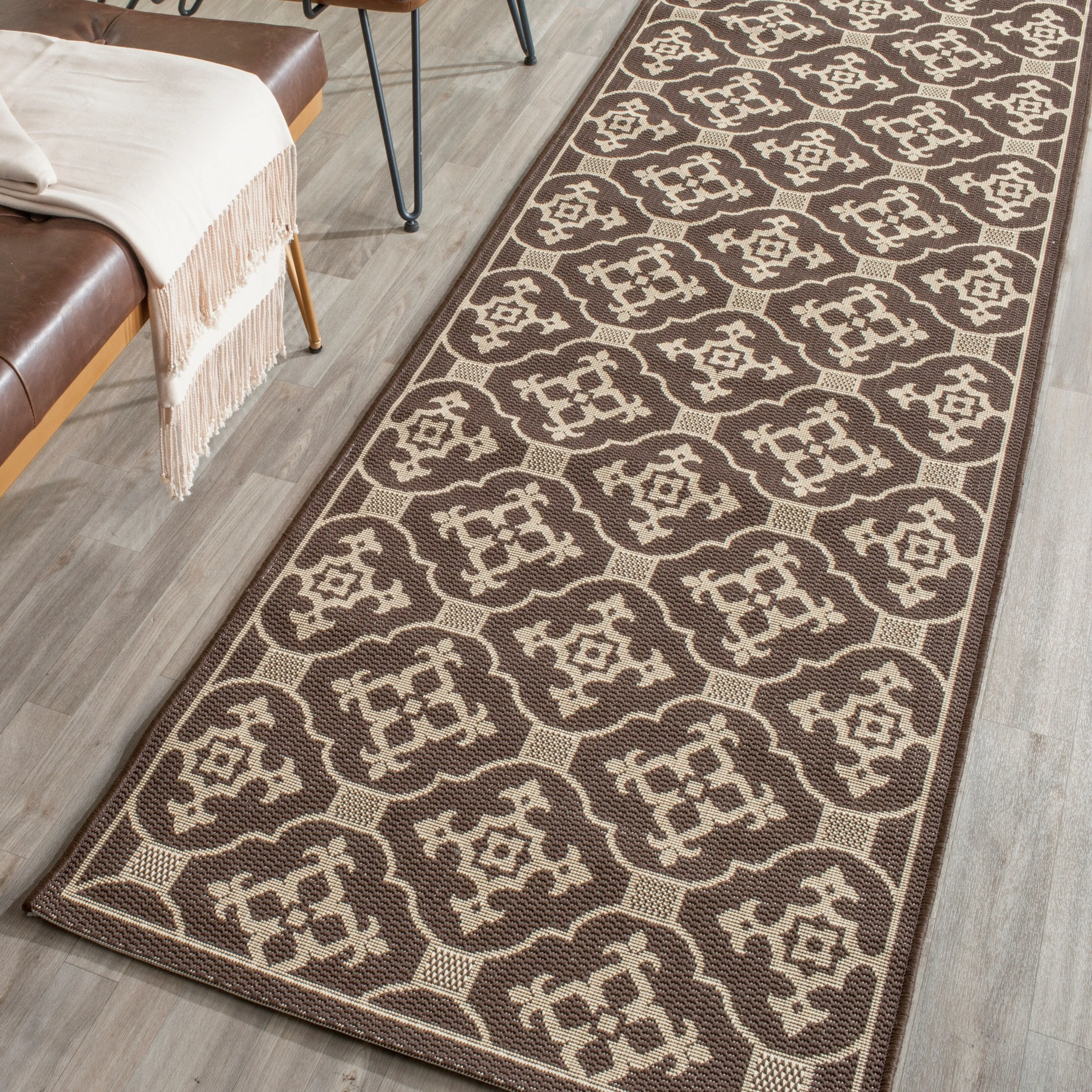 SAFAVIEH Courtyard Sonja Indoor/ Outdoor Waterproof Patio Backyard Rug