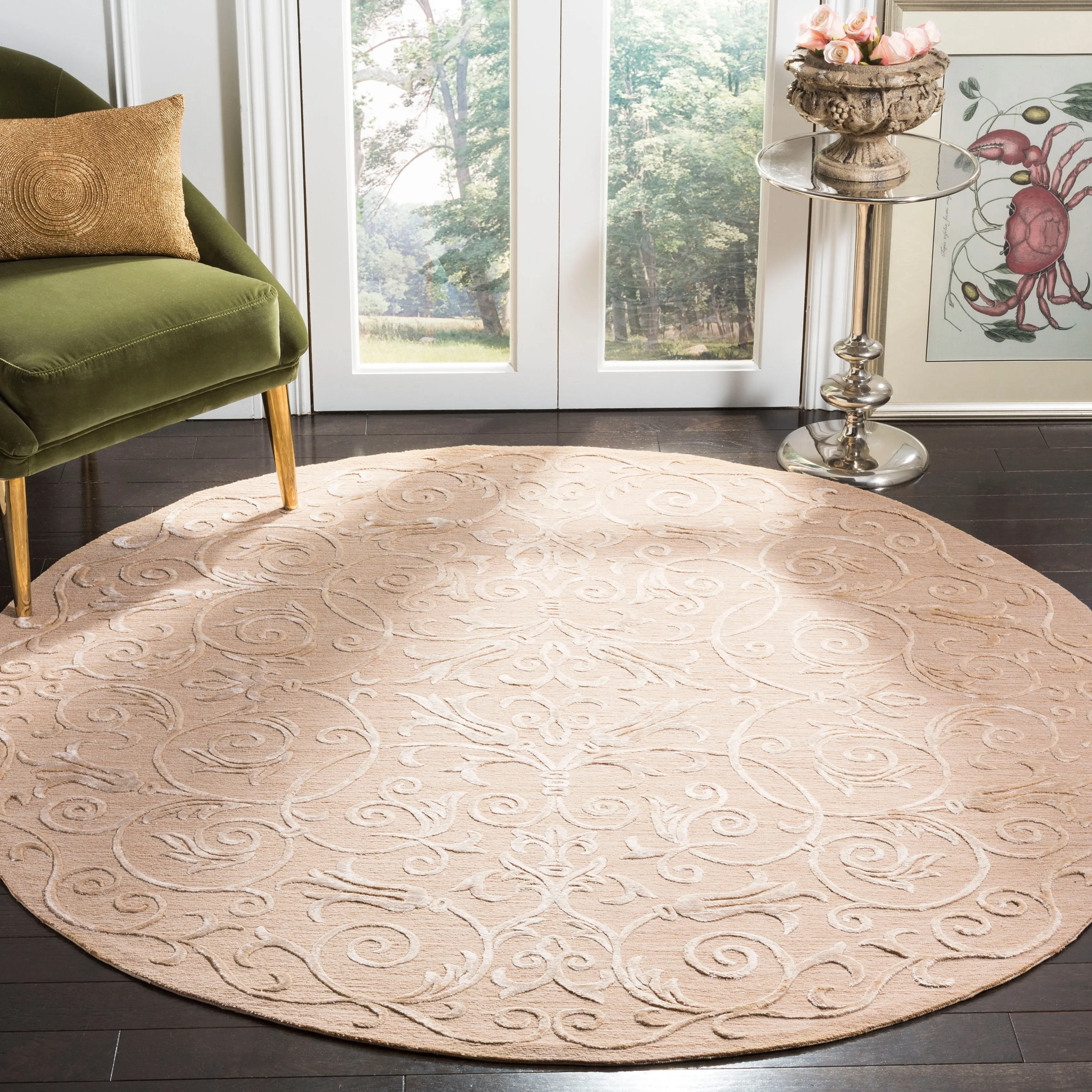 SAFAVIEH Couture Hand-knotted Tibetan Dalgiza Modern Wool Rug