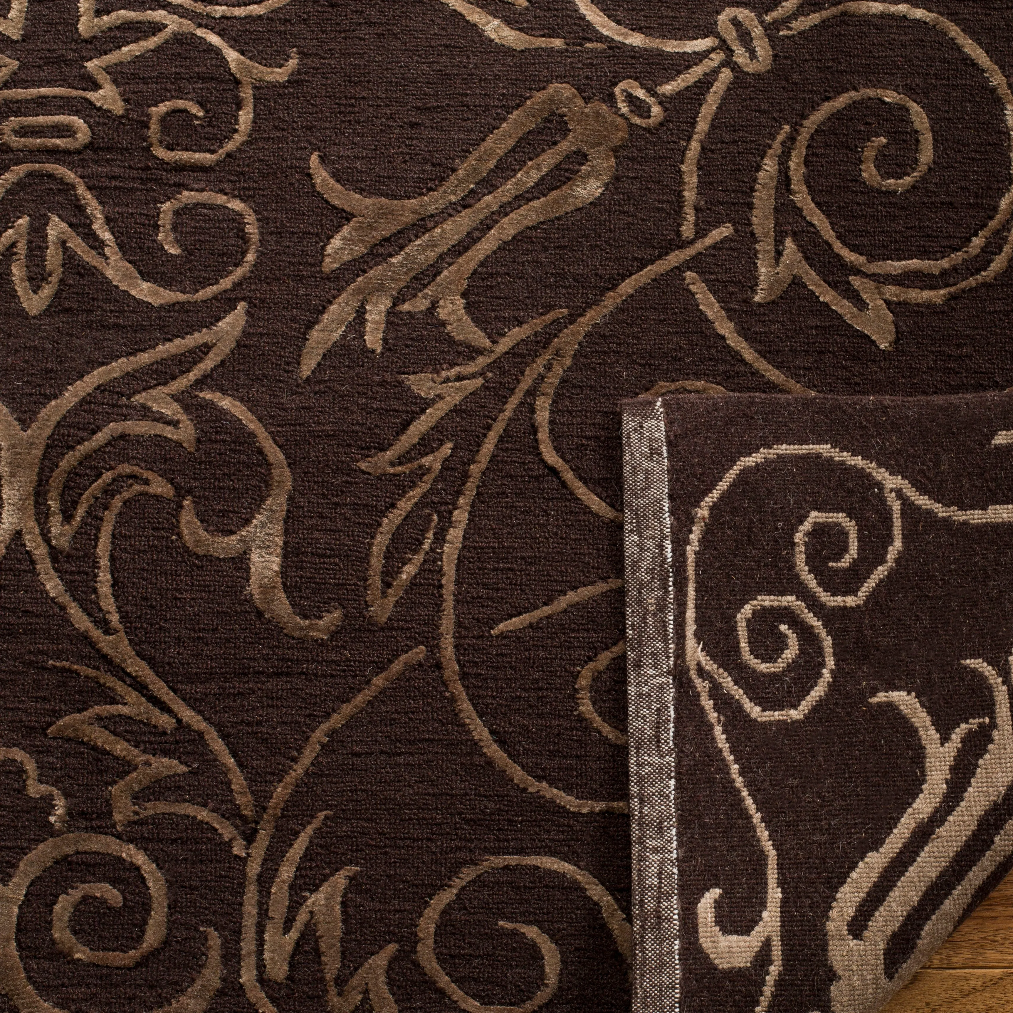 SAFAVIEH Couture Hand-knotted Tibetan Dalgiza Modern Wool Rug