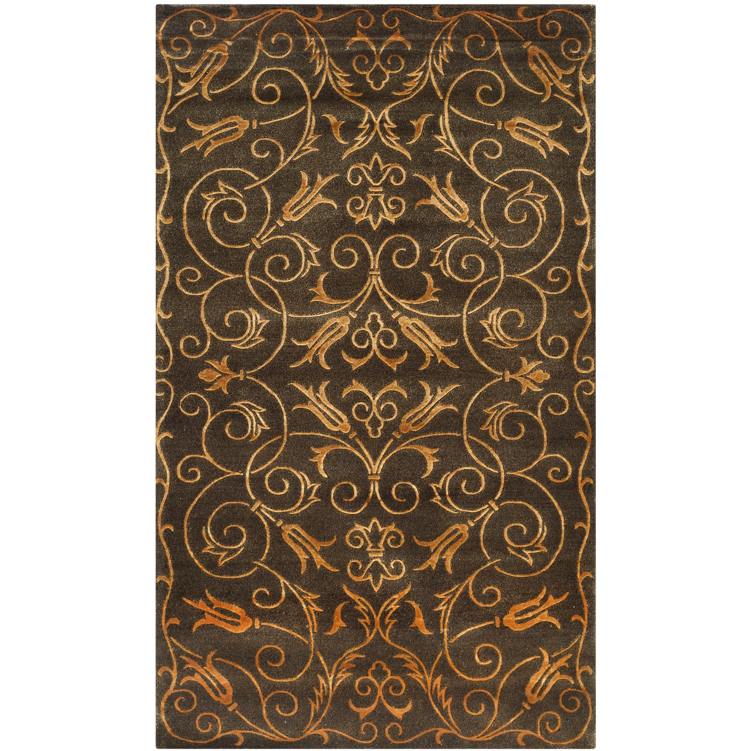 SAFAVIEH Couture Hand-knotted Tibetan Dalgiza Modern Wool Rug