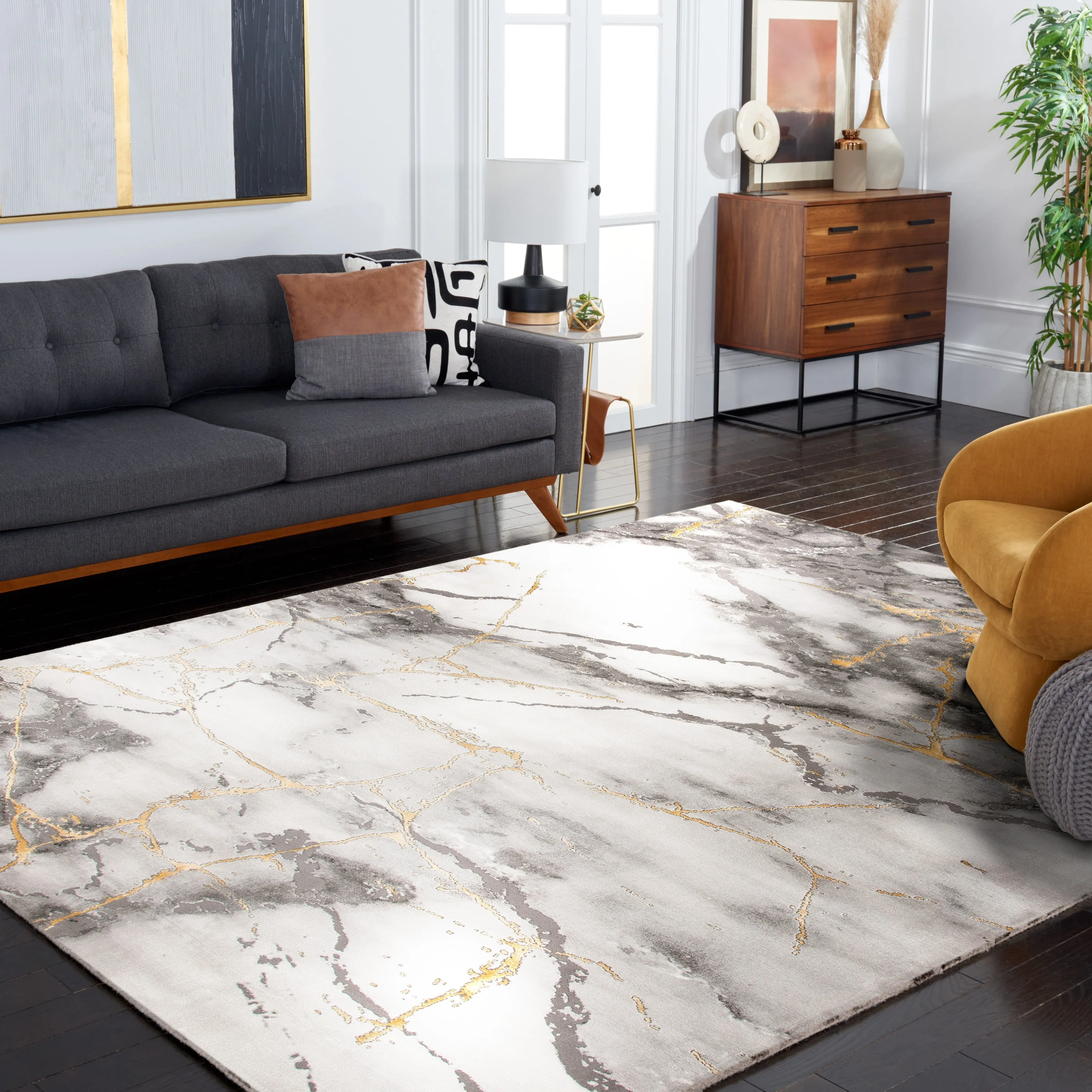 SAFAVIEH Craft Miyase Modern Abstract Rug