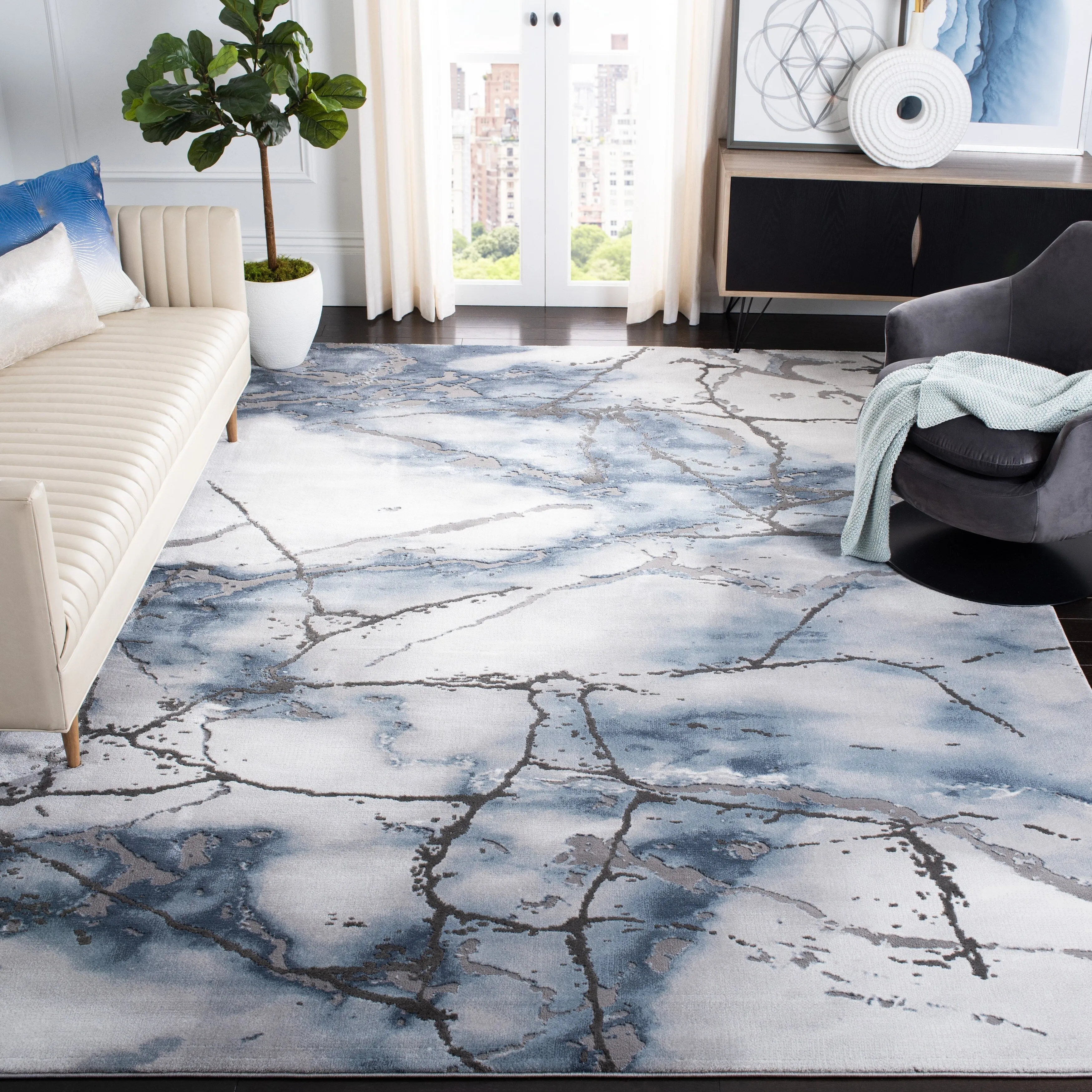 SAFAVIEH Craft Miyase Modern Abstract Rug
