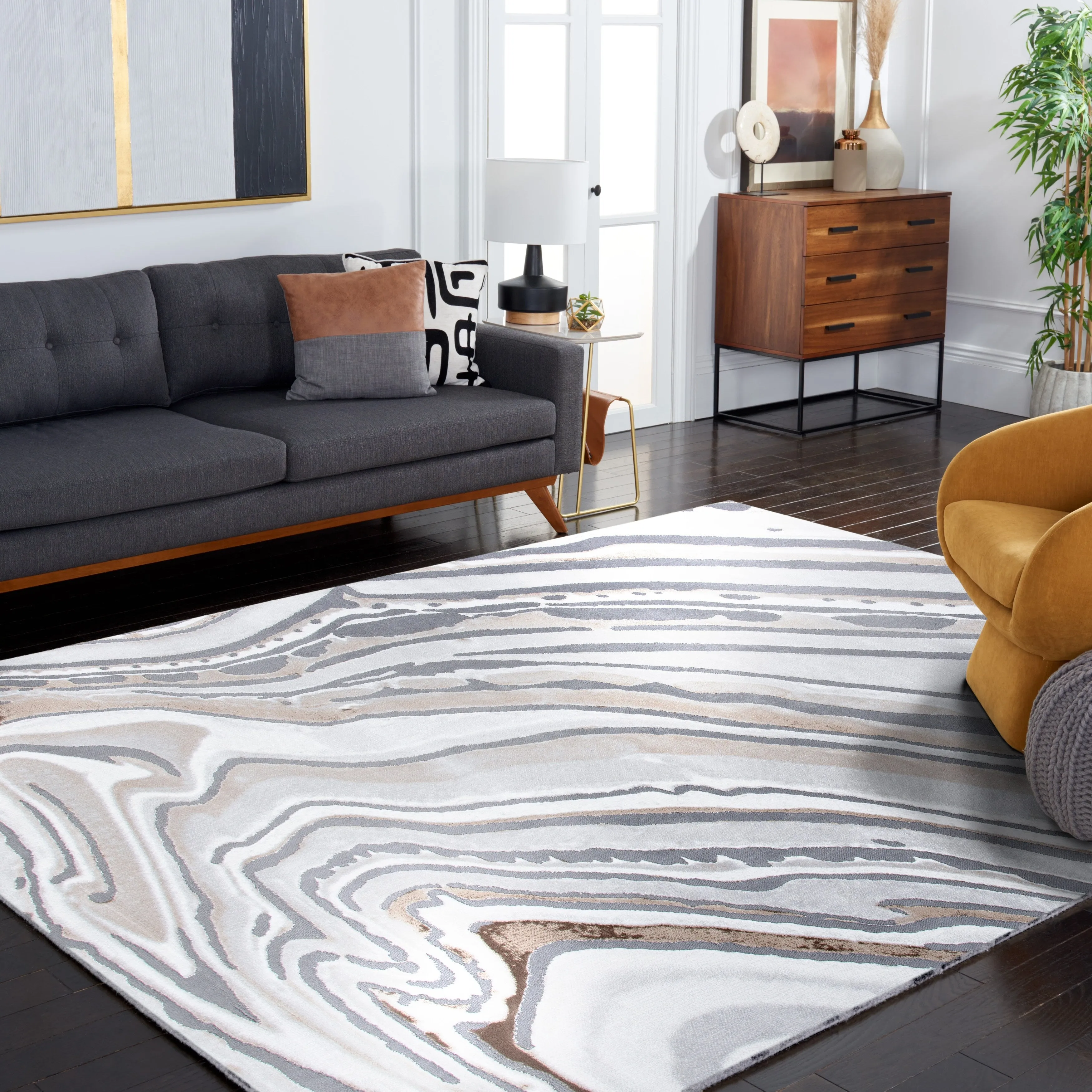 SAFAVIEH Craft Zdravka Modern Abstract Rug
