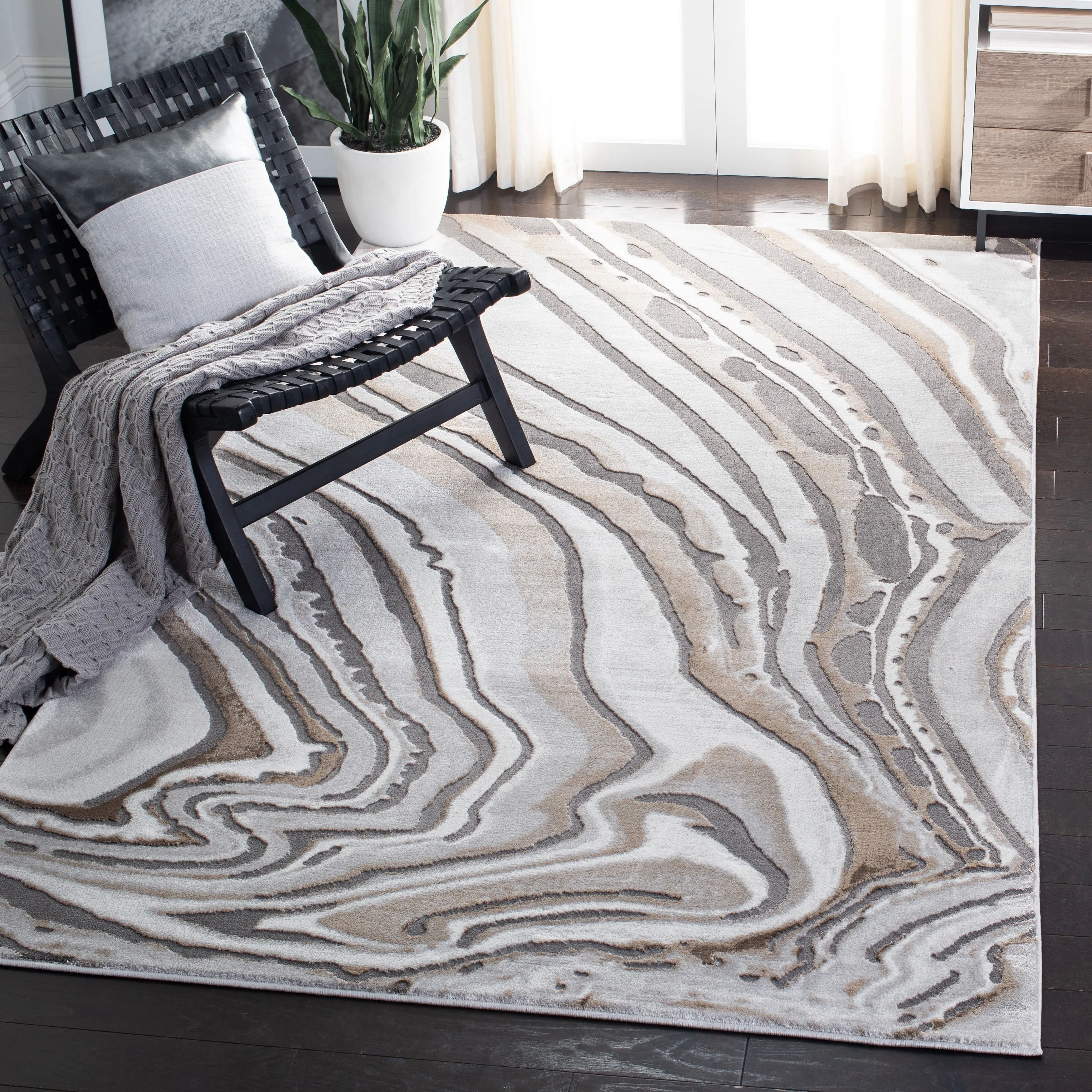SAFAVIEH Craft Zdravka Modern Abstract Rug