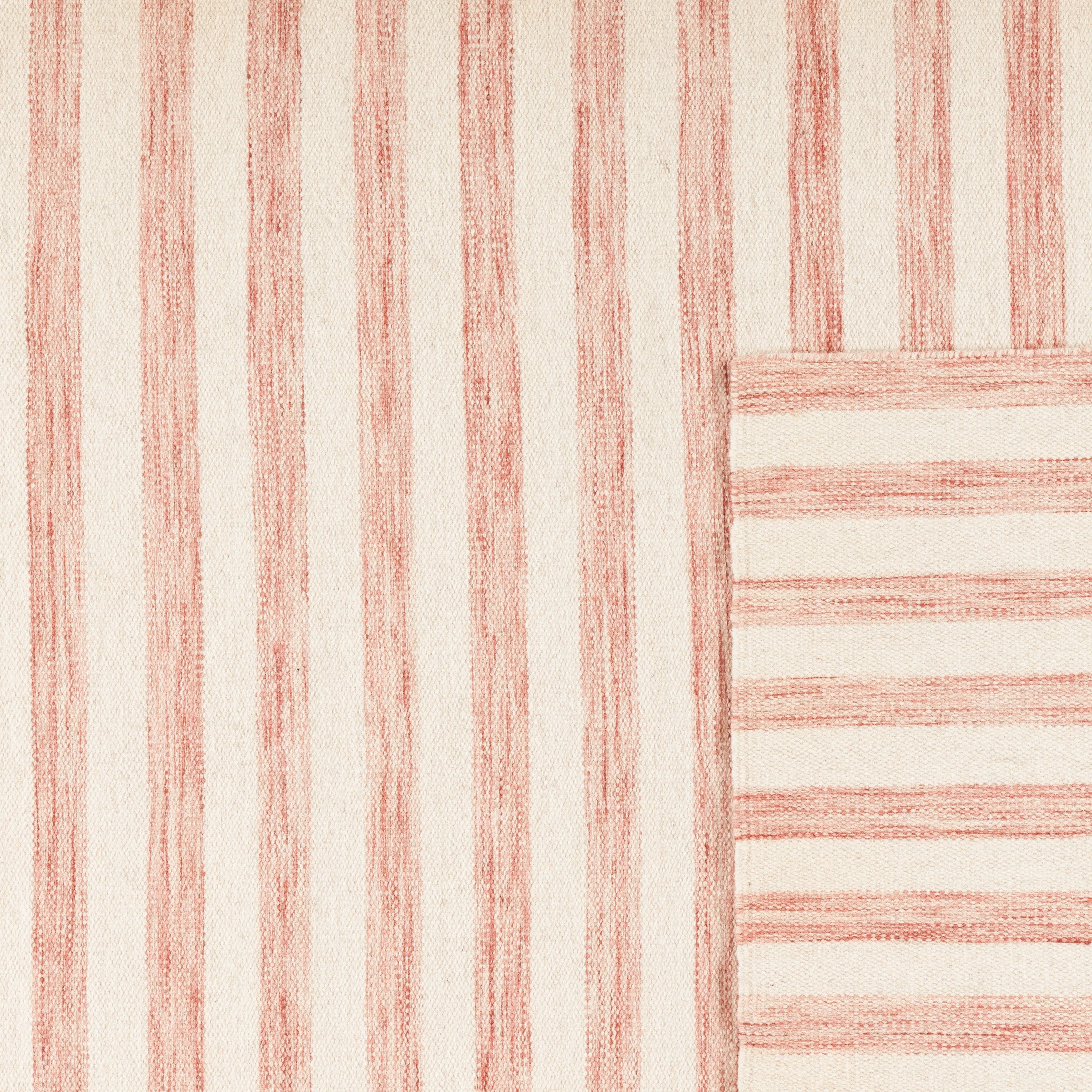 SAFAVIEH Dhurries Aiva Hand-knotted Stripe Area Rug