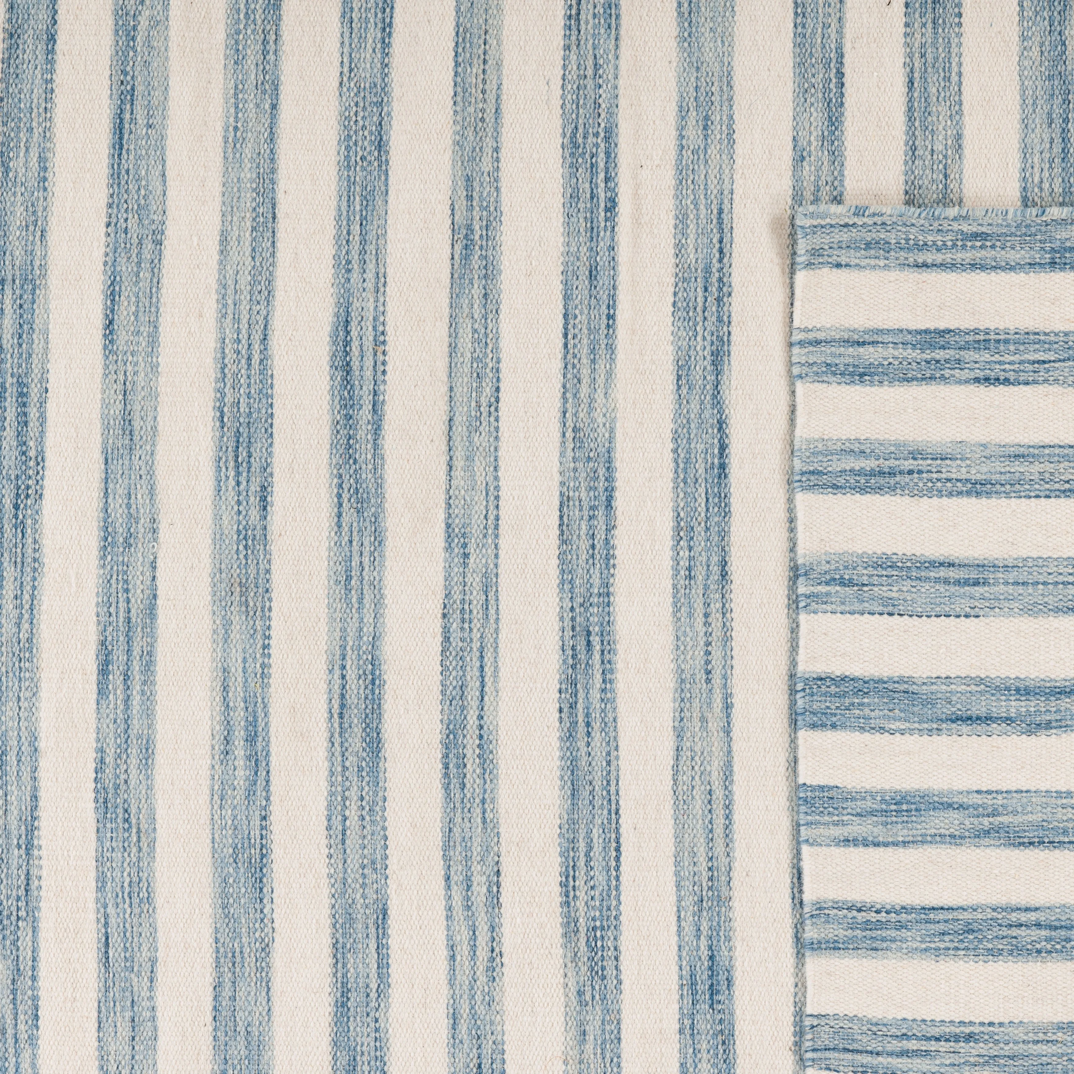 SAFAVIEH Dhurries Aiva Hand-knotted Stripe Area Rug