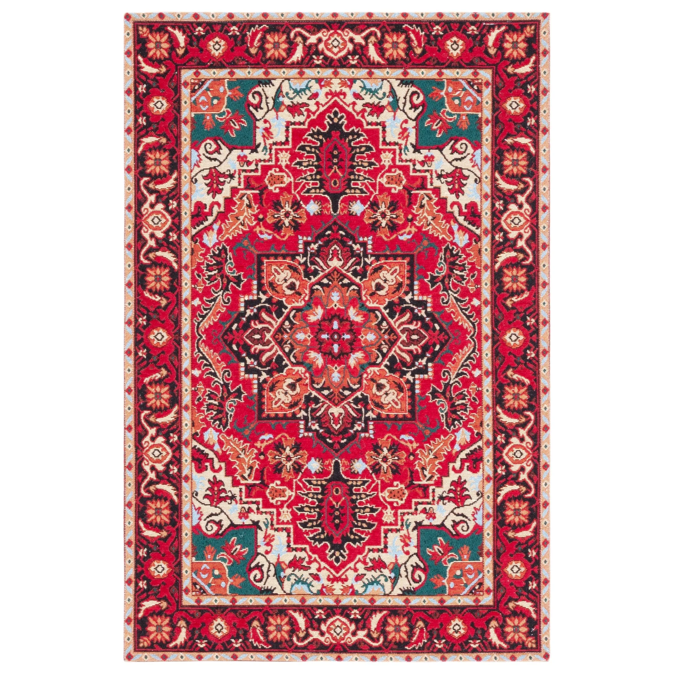 SAFAVIEH Easy Care Machine Washable Ivanica Oriental Rug
