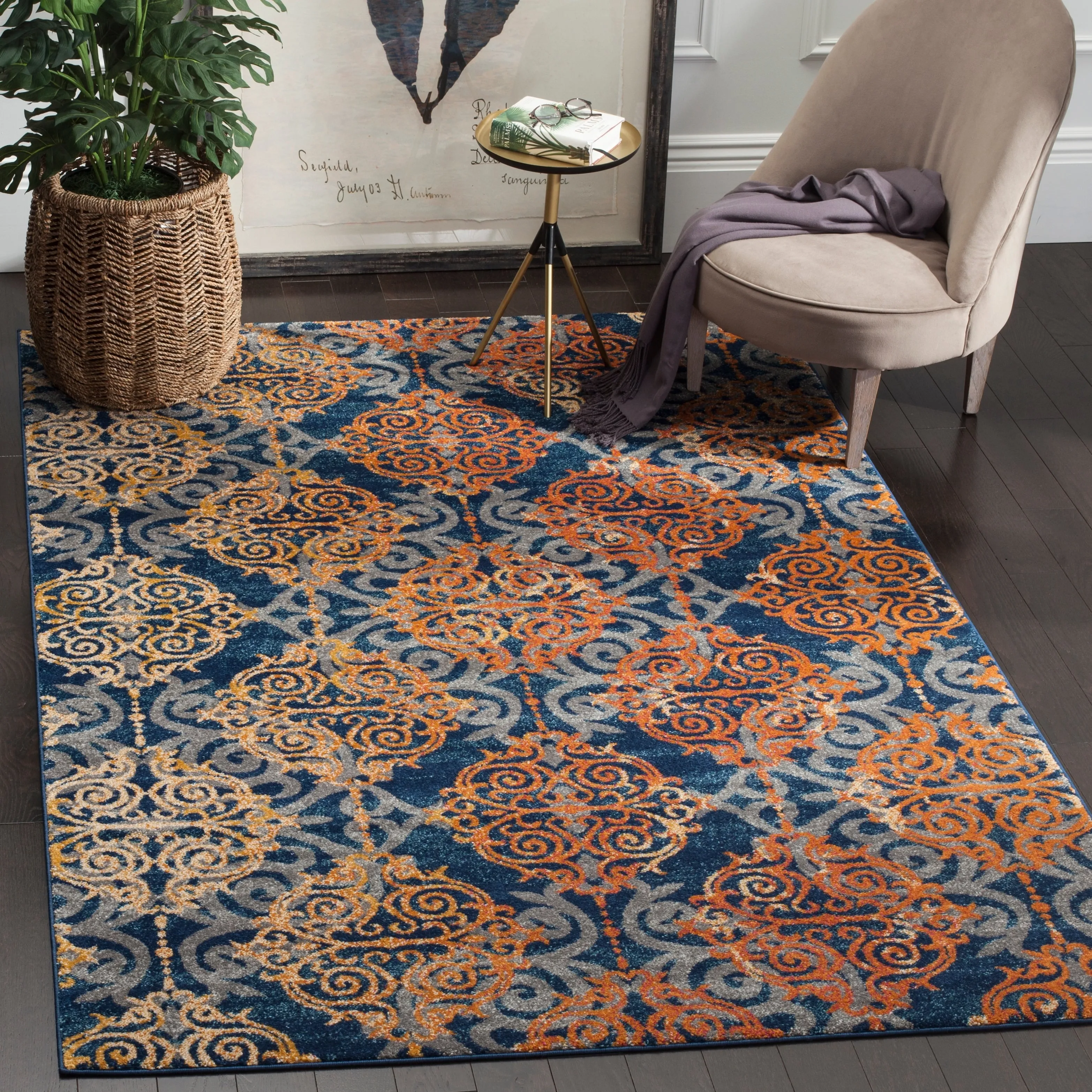 SAFAVIEH Evoke Deschka Vintage Boho Medallion Rug