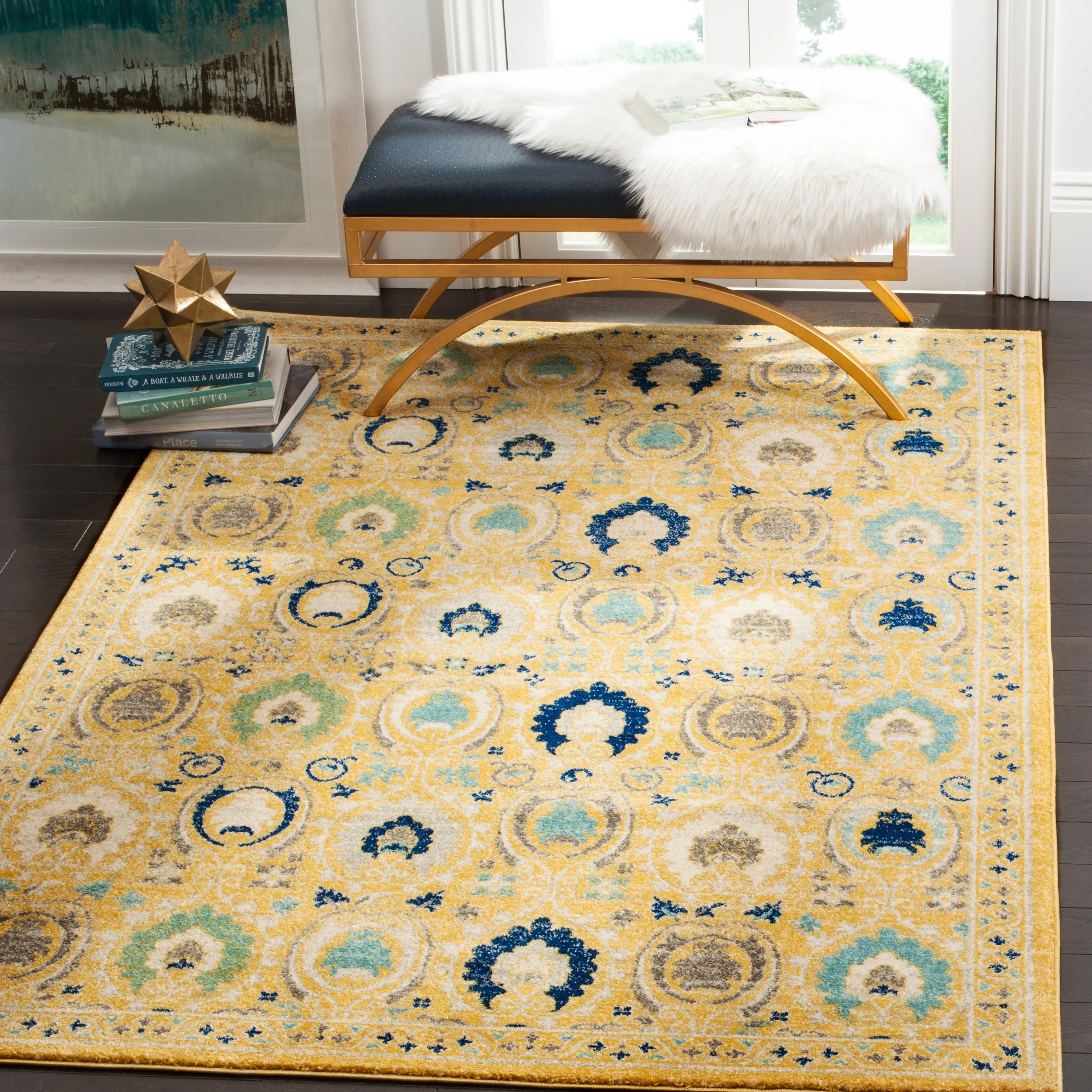 SAFAVIEH Evoke Lizan Distressed Vintage Boho Rug