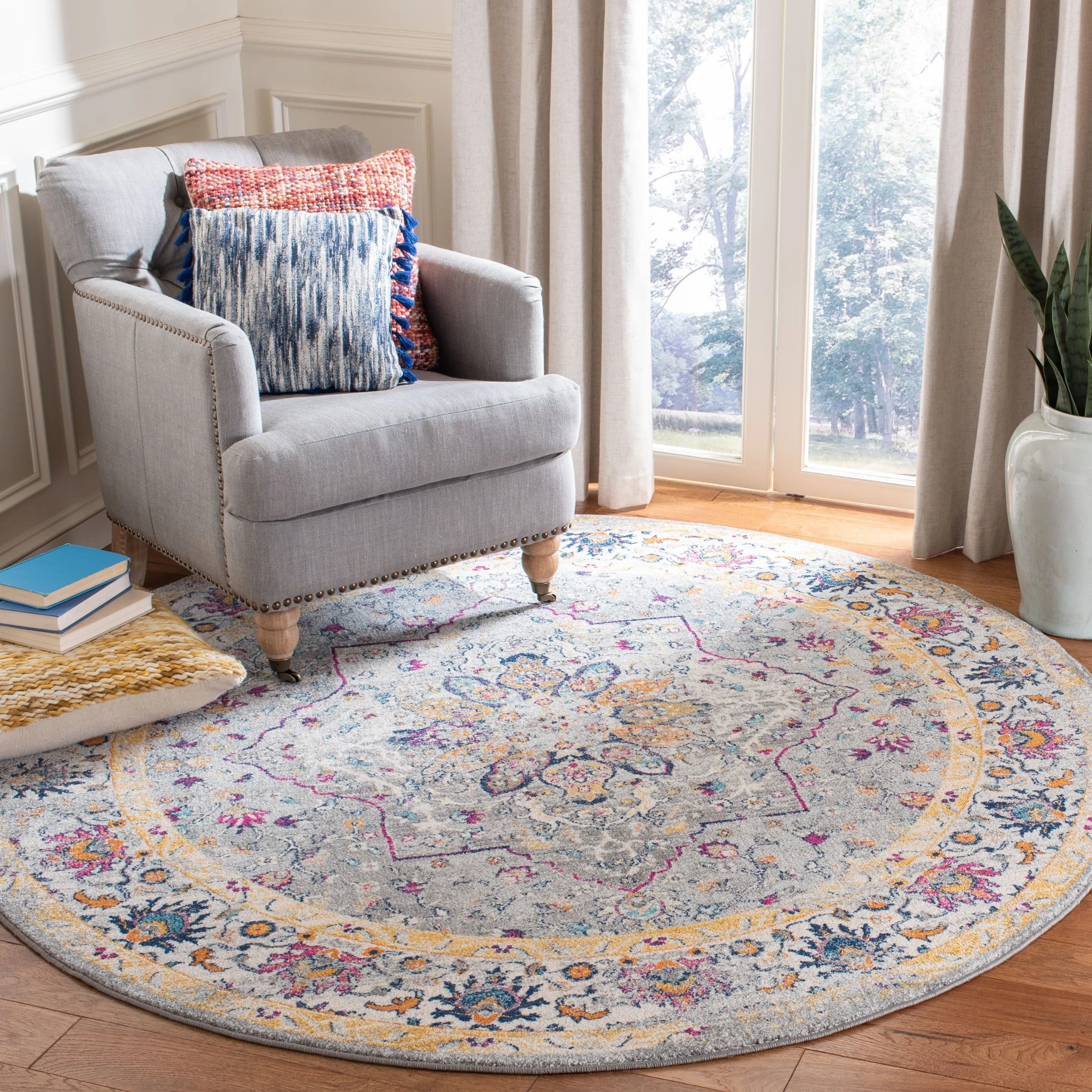 SAFAVIEH Evoke Slavenka Vintage Boho Medallion Rug