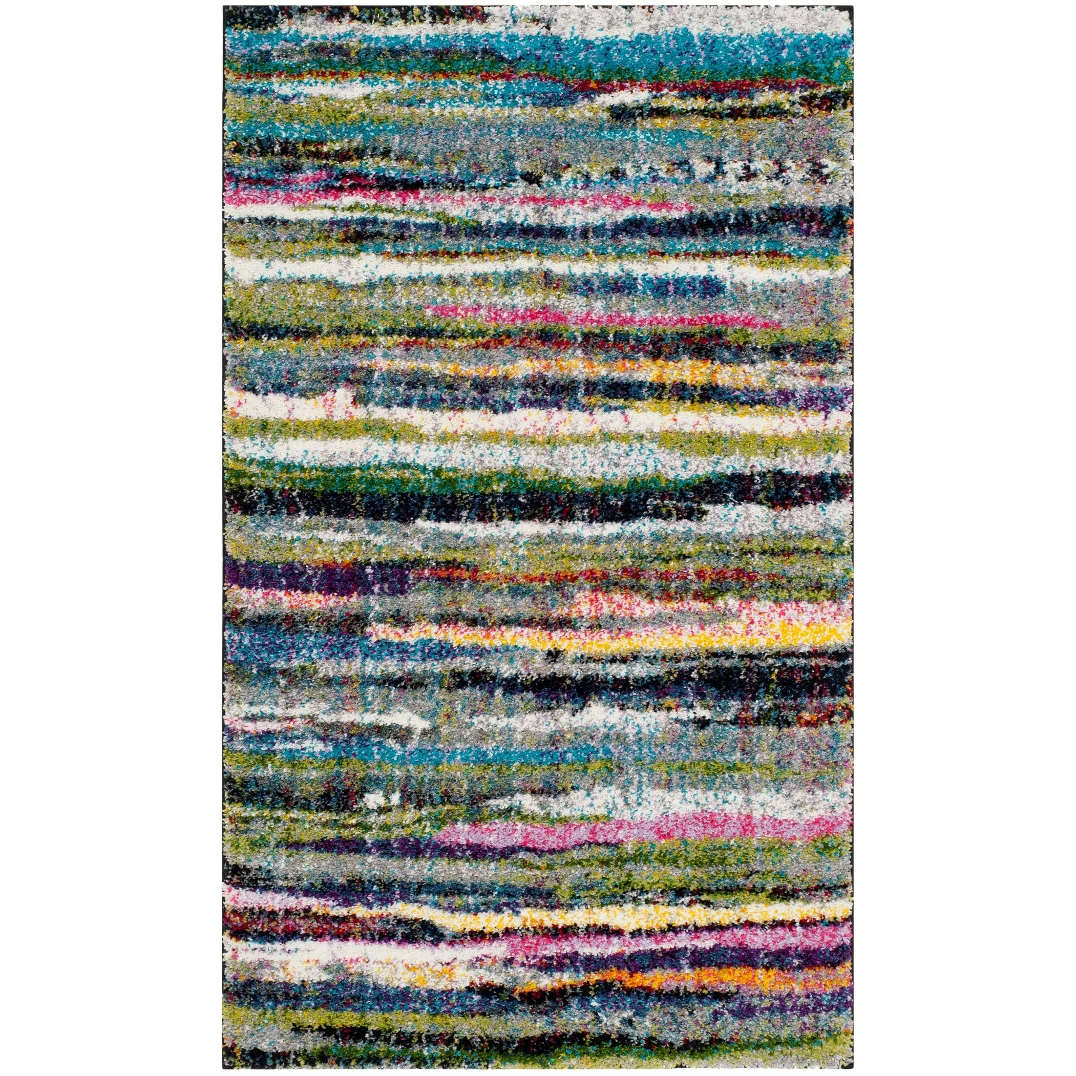 SAFAVIEH Fiesta Shag Dafina Stripe Rug