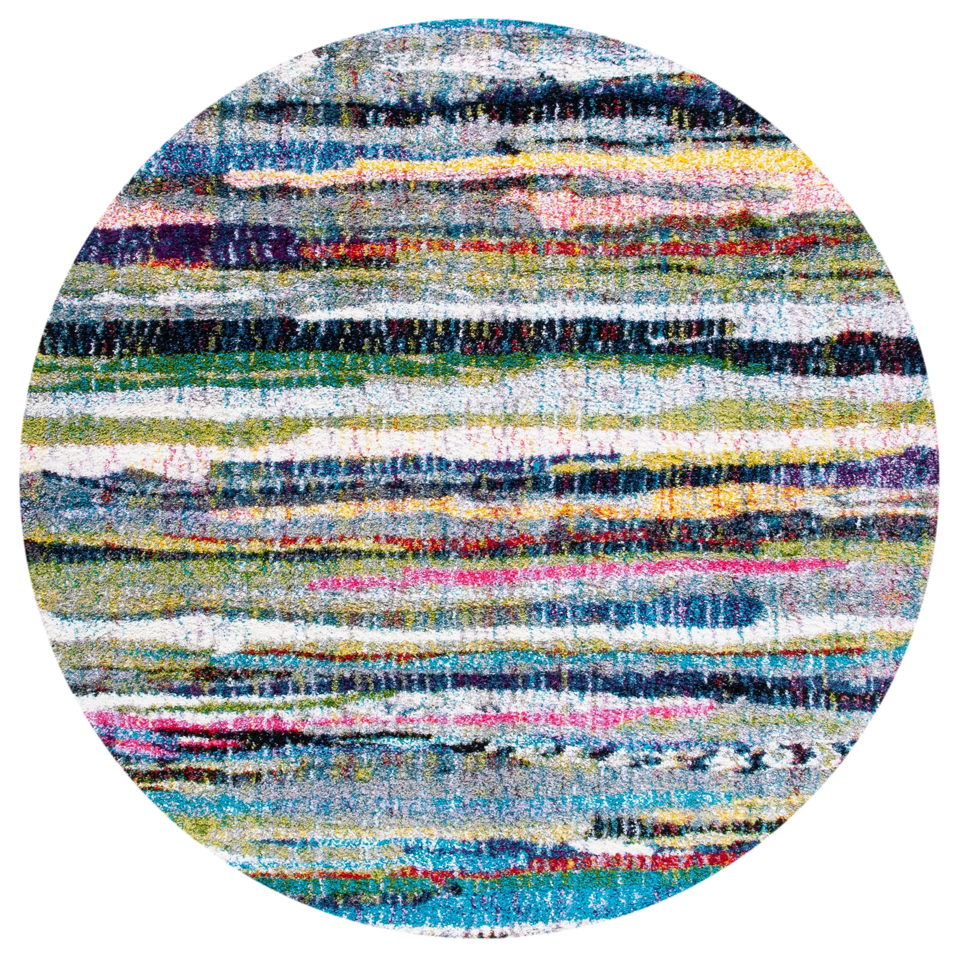 SAFAVIEH Fiesta Shag Dafina Stripe Rug