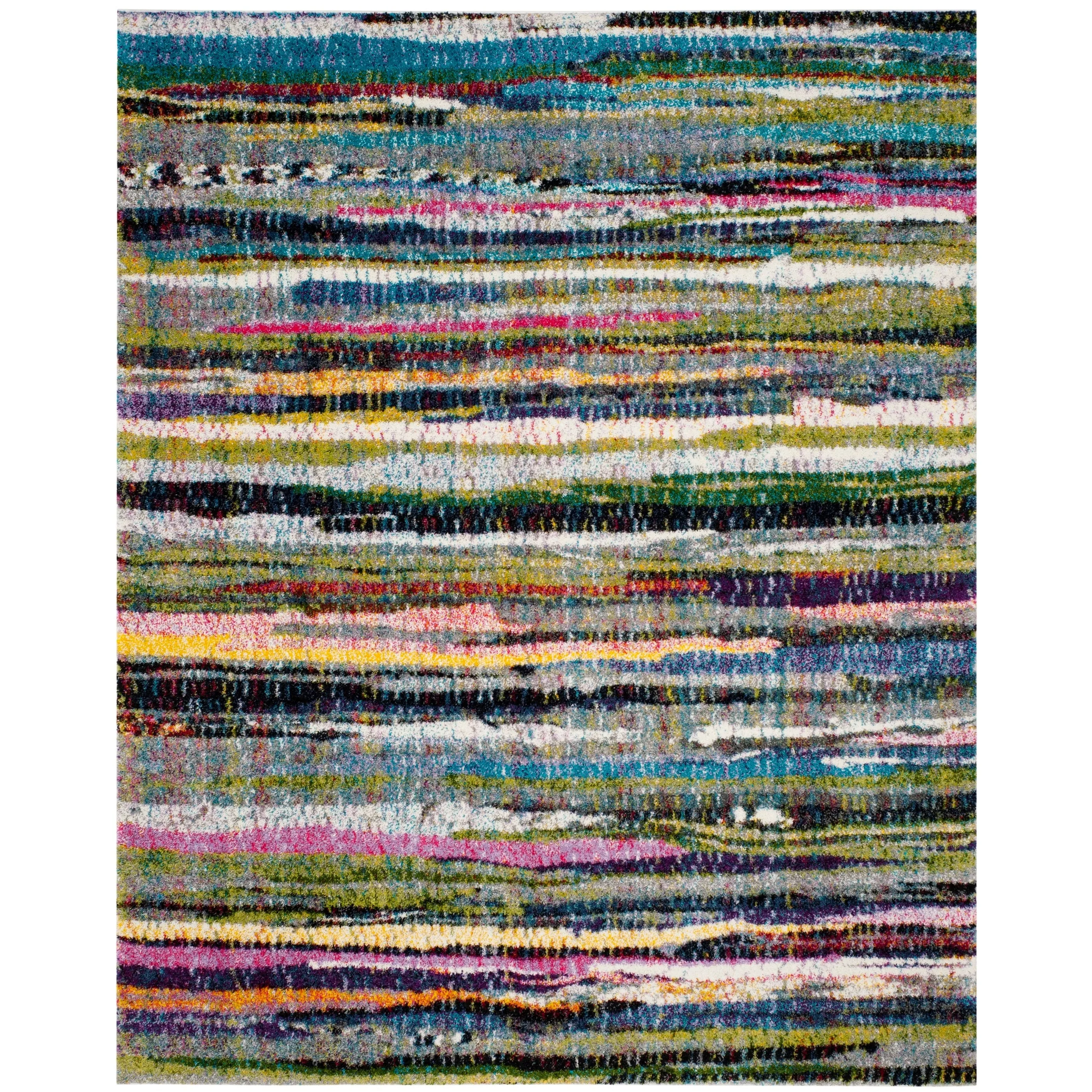 SAFAVIEH Fiesta Shag Dafina Stripe Rug